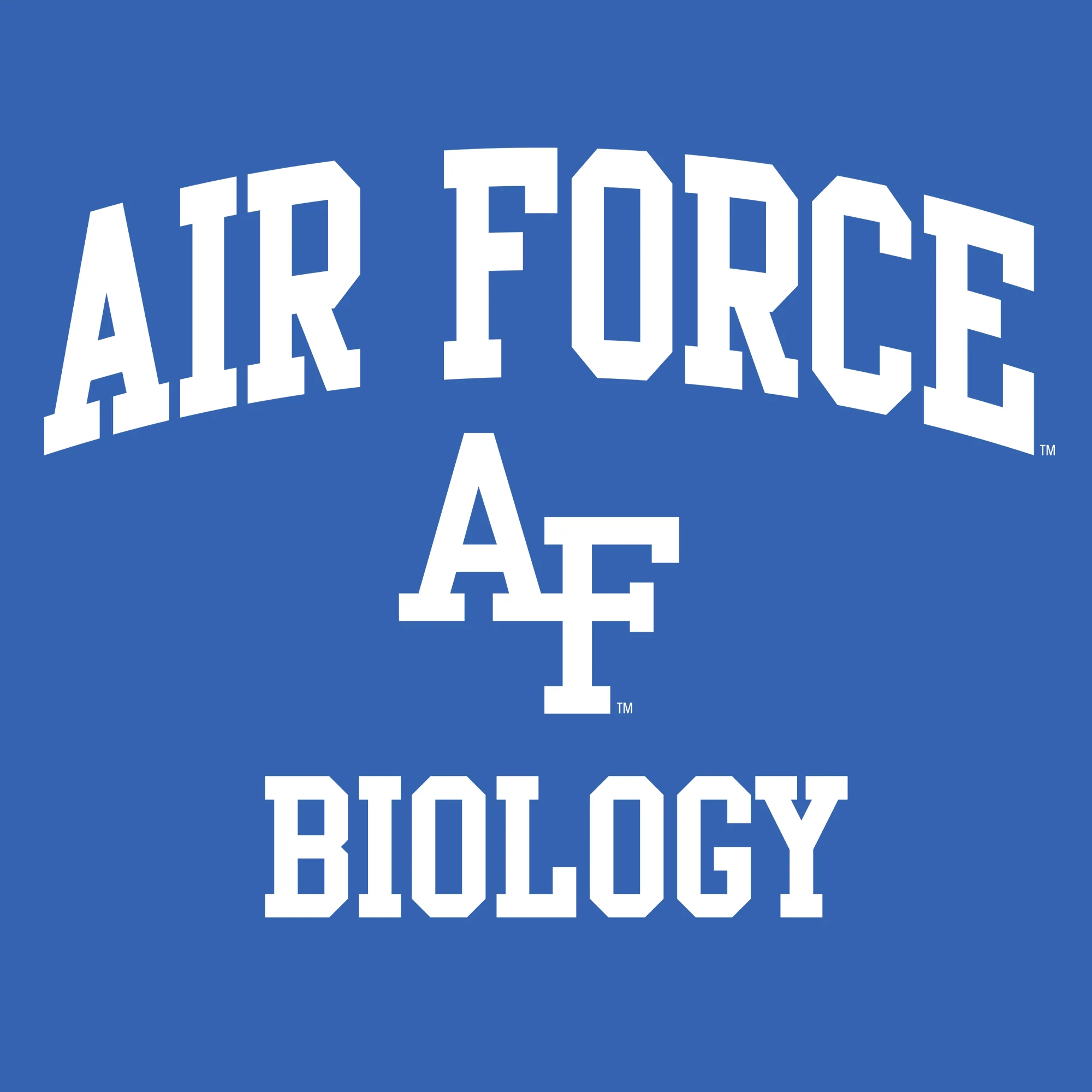 Air Force Academy Arch Logo Biology T-Shirt - Royal - Image 2