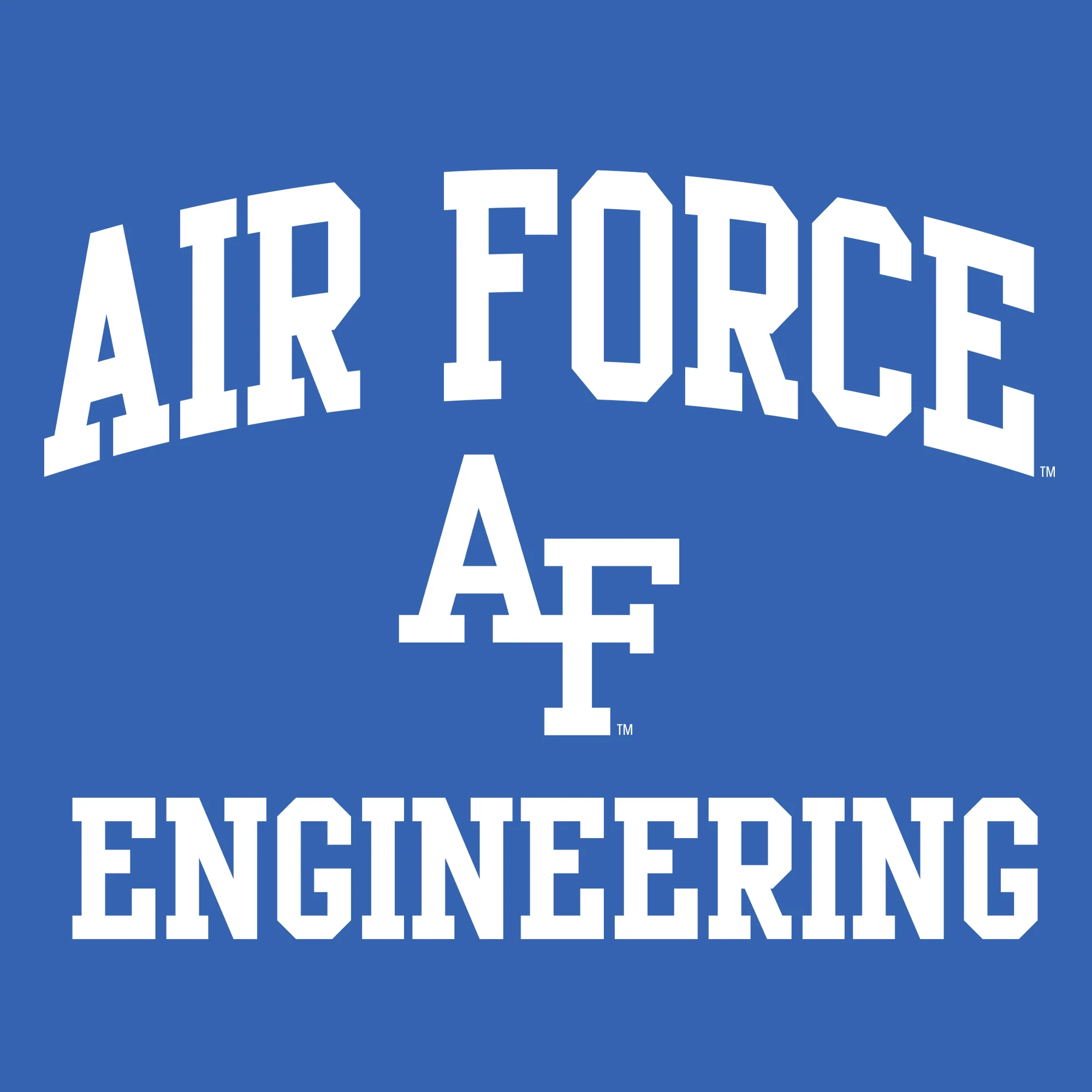 Air Force Academy Arch Logo Engineering T-Shirt - Royal - Image 2