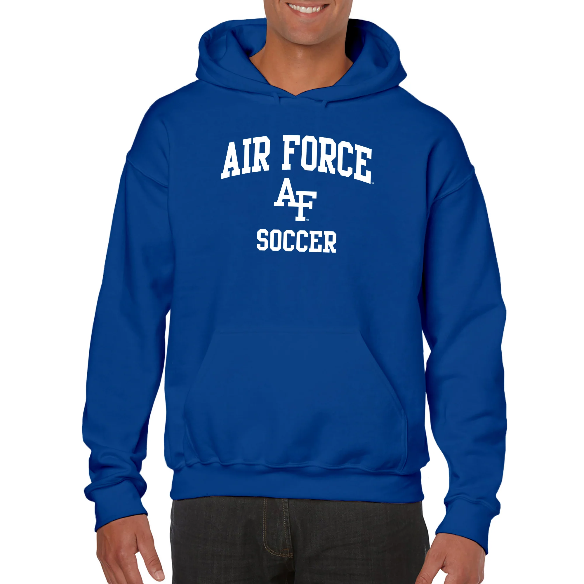 Air Force Academy Arch Logo Soccer Hoodie - Royal - Image 3
