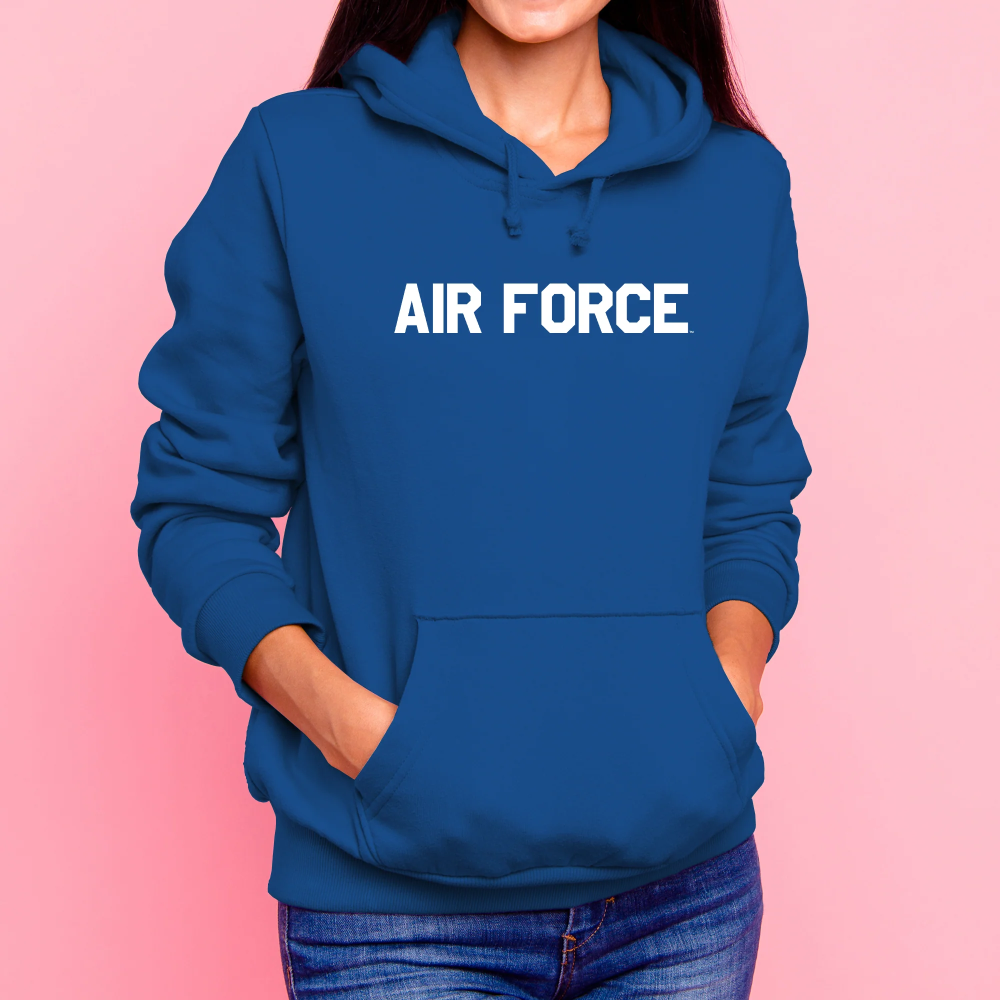 Air Force Academy Falcons Basic Block Hoodie - Royal - Image 4
