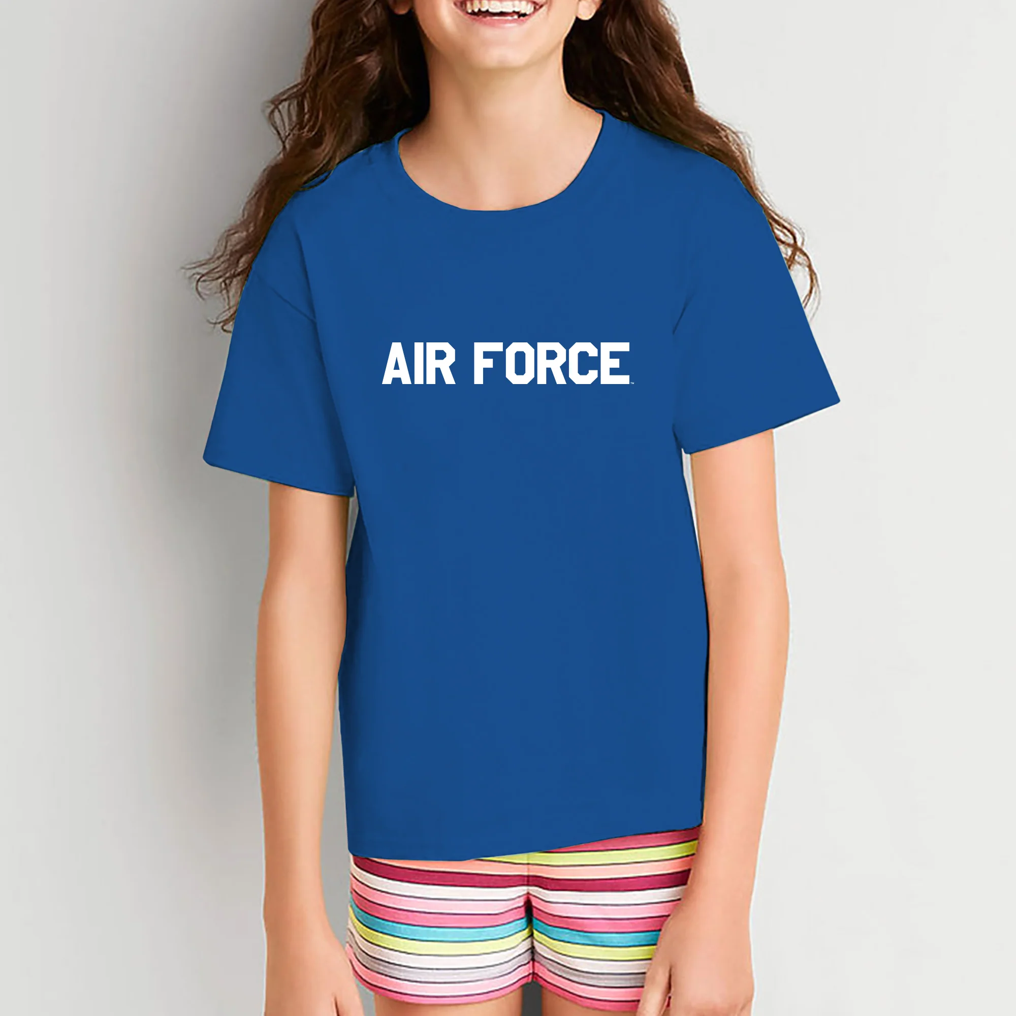 Air Force Academy Falcons Basic Block Youth T-Shirt - Royal - Image 4