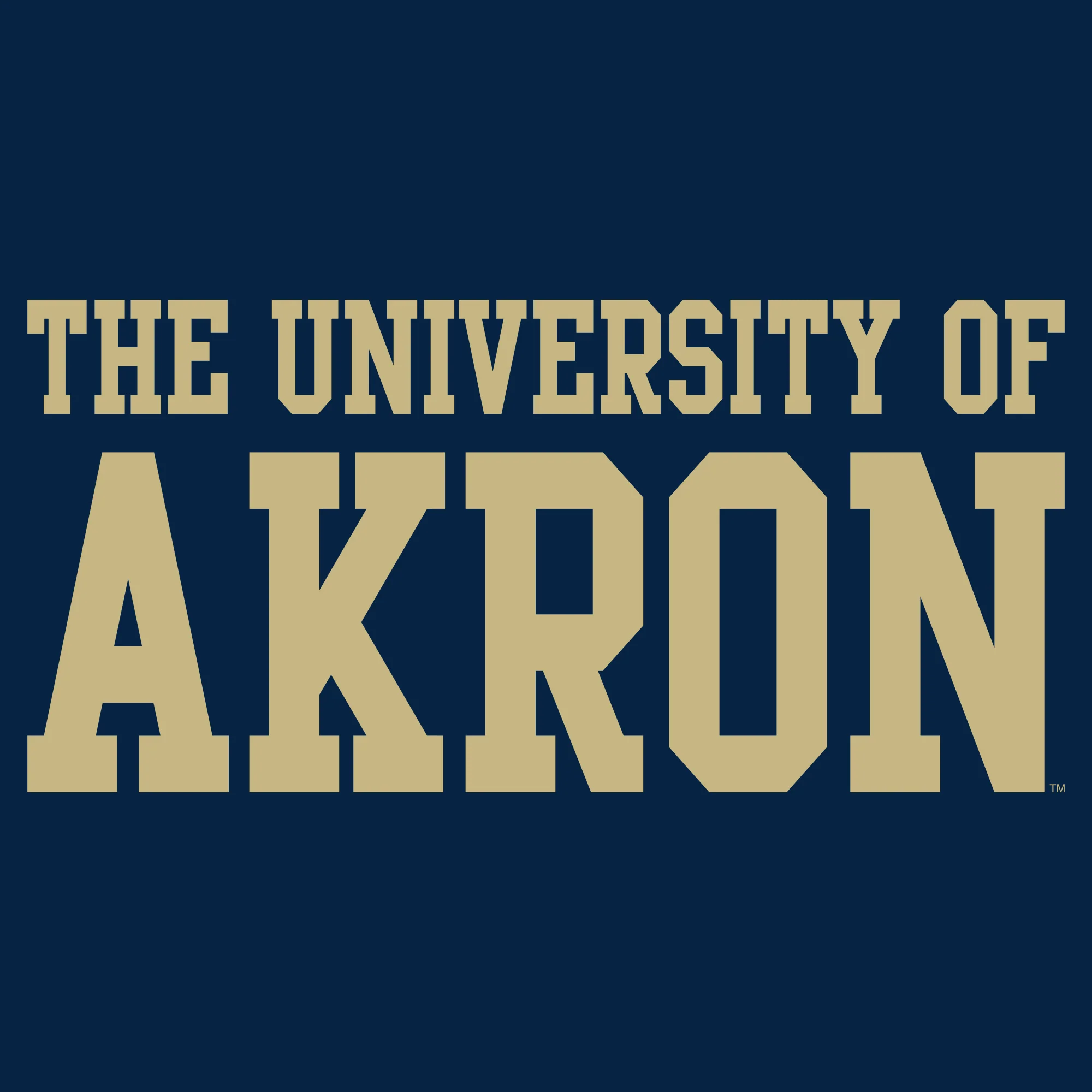Akron Zips Basic Block Hoodie - Navy - Image 2