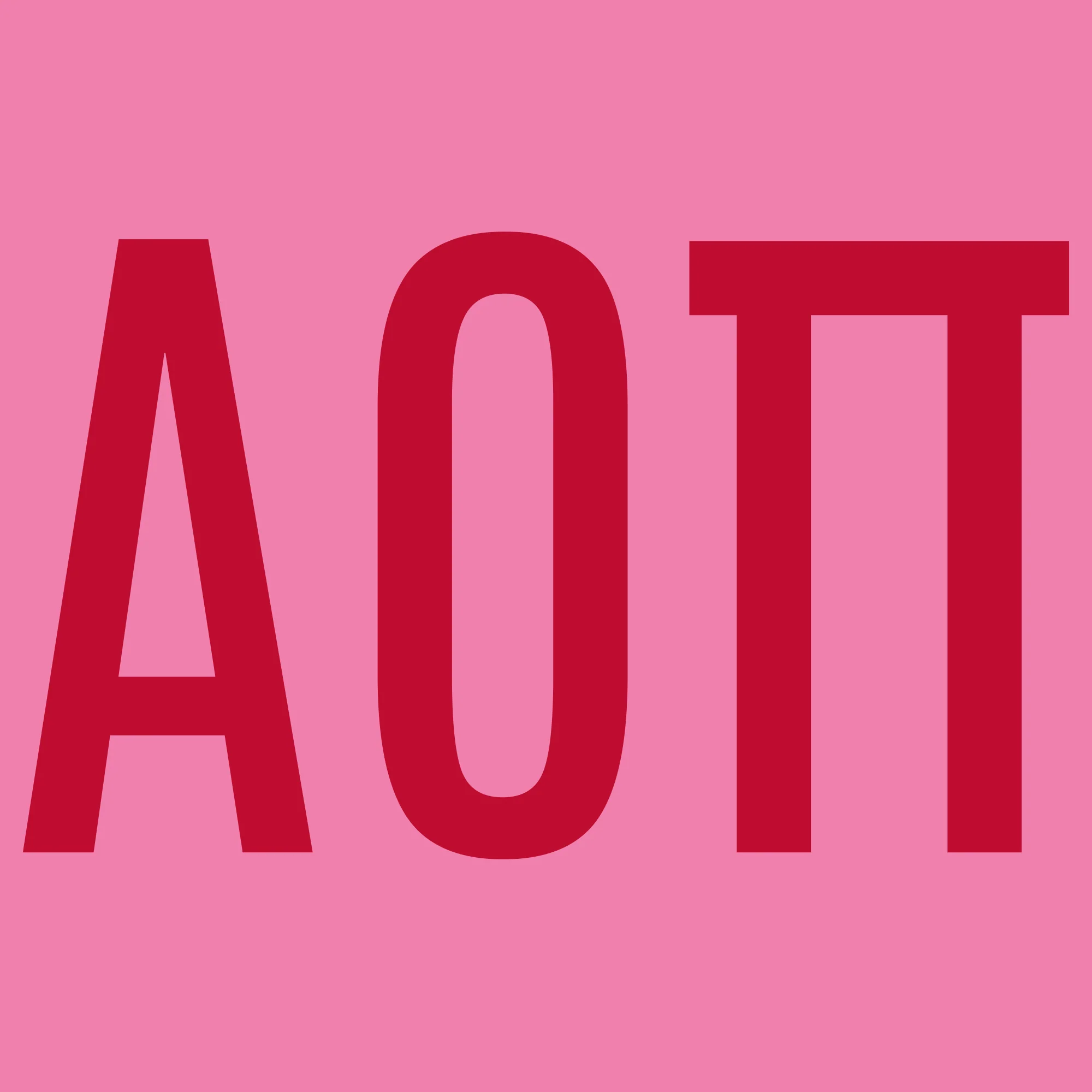 Alpha Omicron Pi Greek Letter Block Womens T-Shirt - Image 5