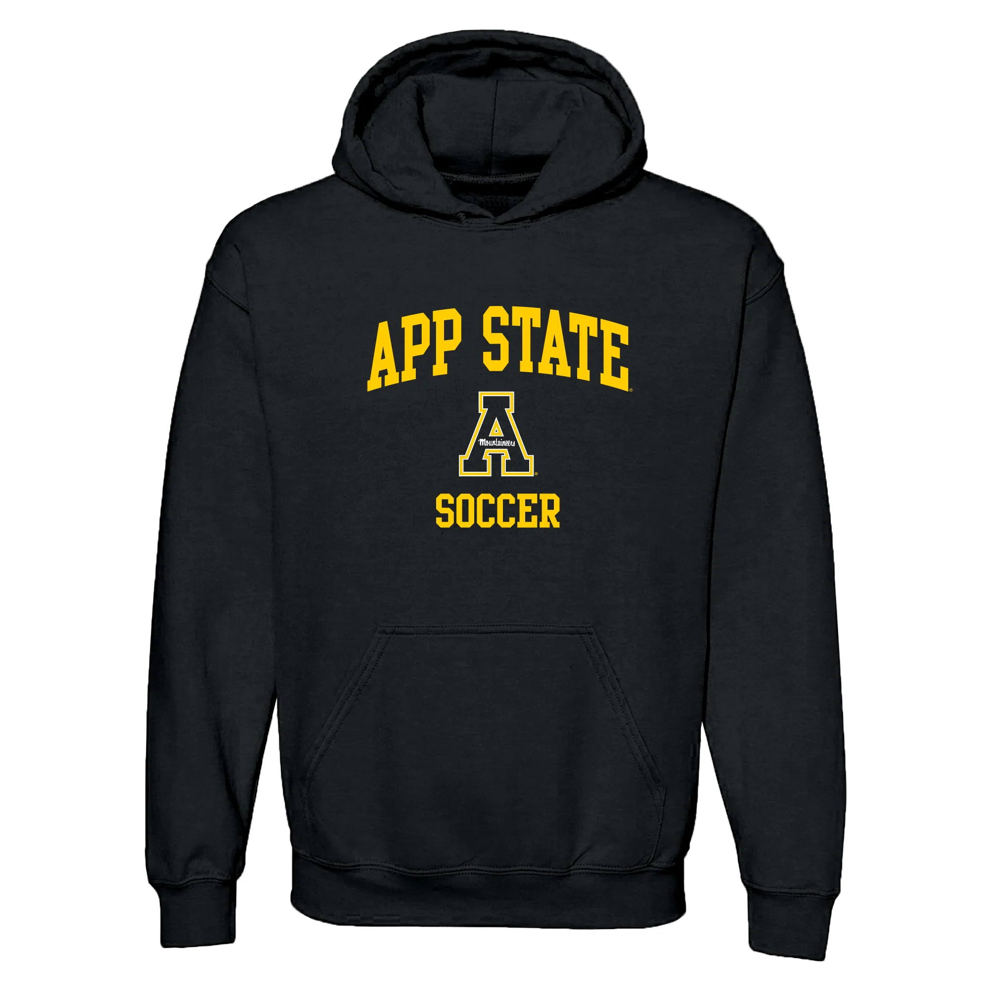 App State Arch Logo Soccer Hoodie - Black