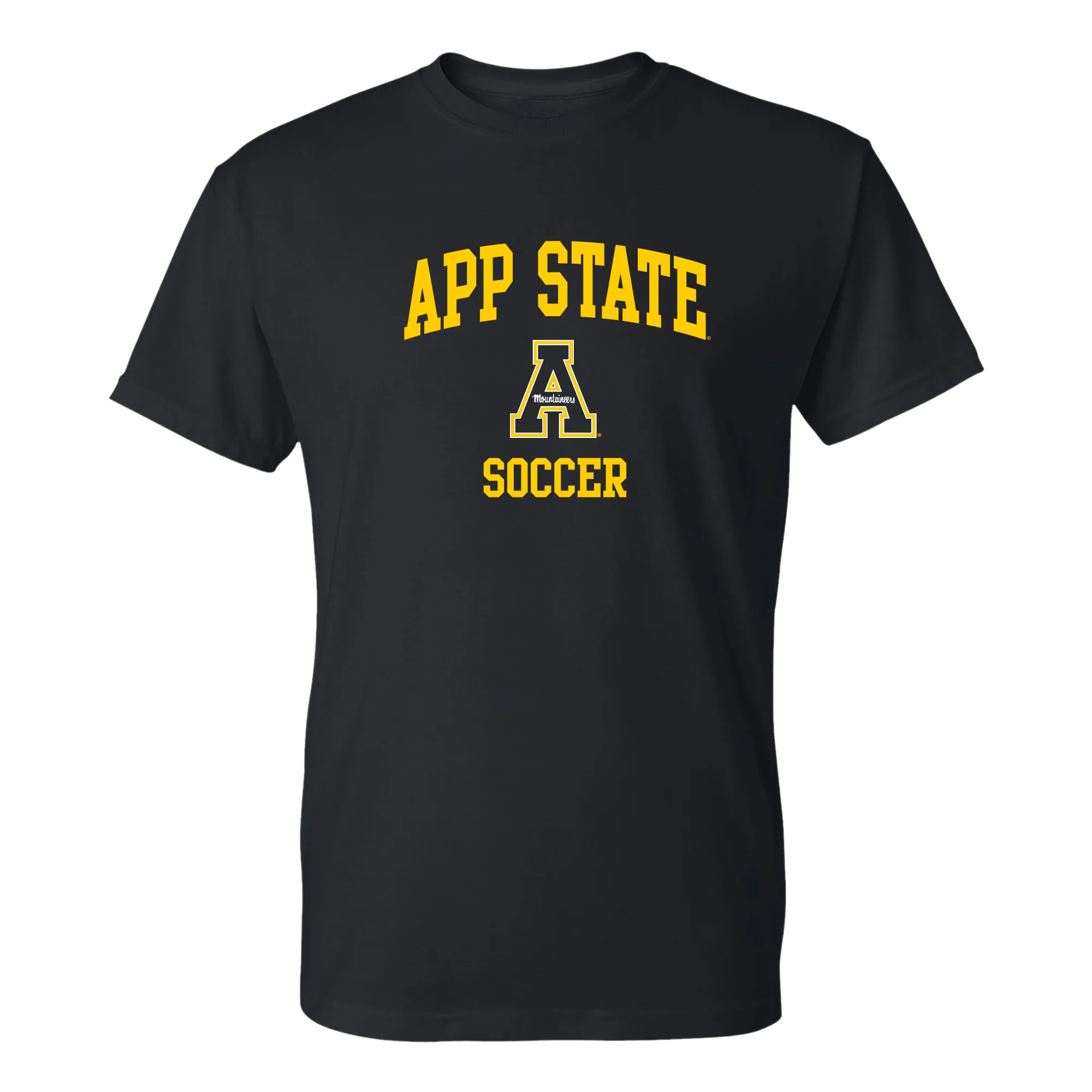 App State Arch Logo Soccer T-Shirt - Black
