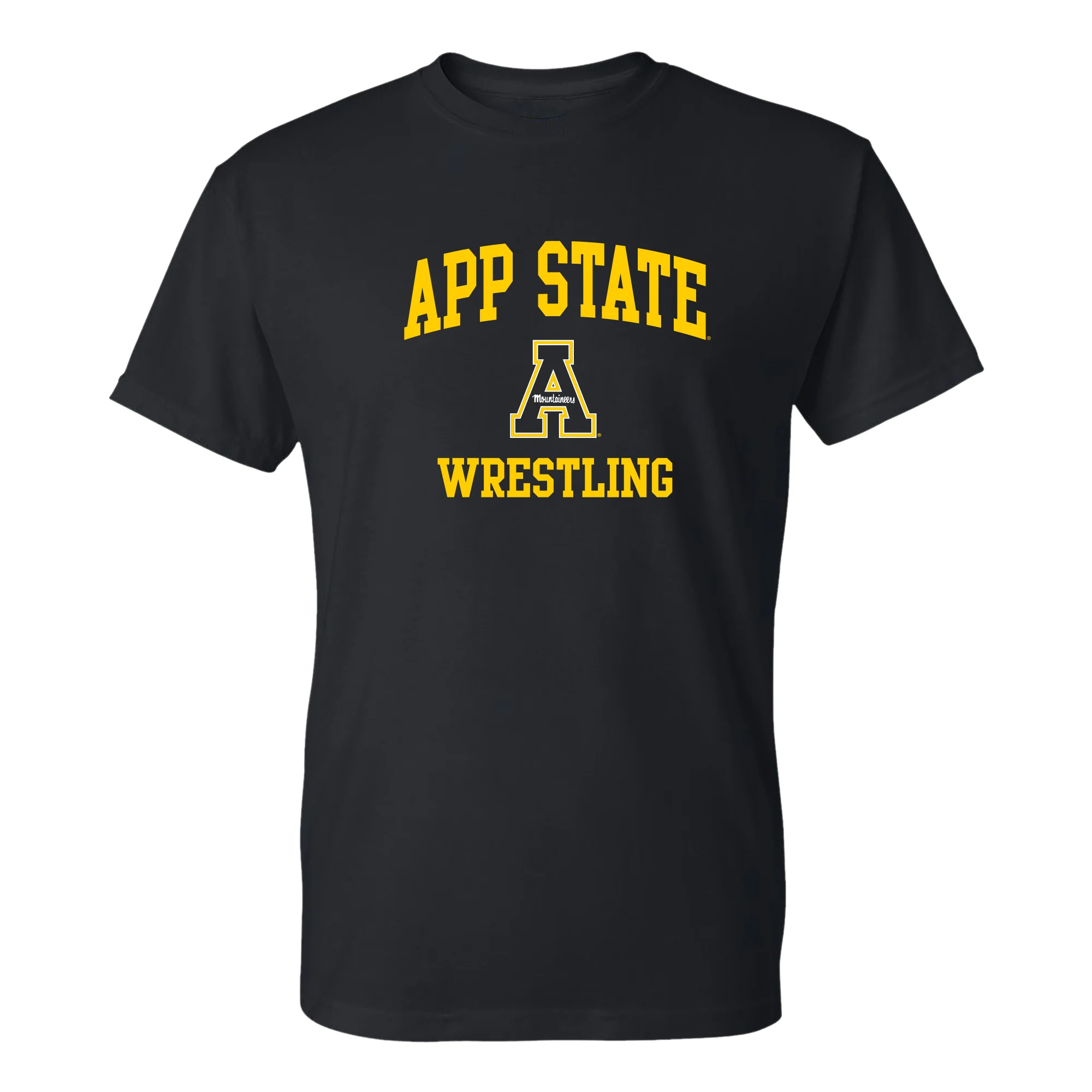 App State Arch Logo Wrestling T-Shirt - Black