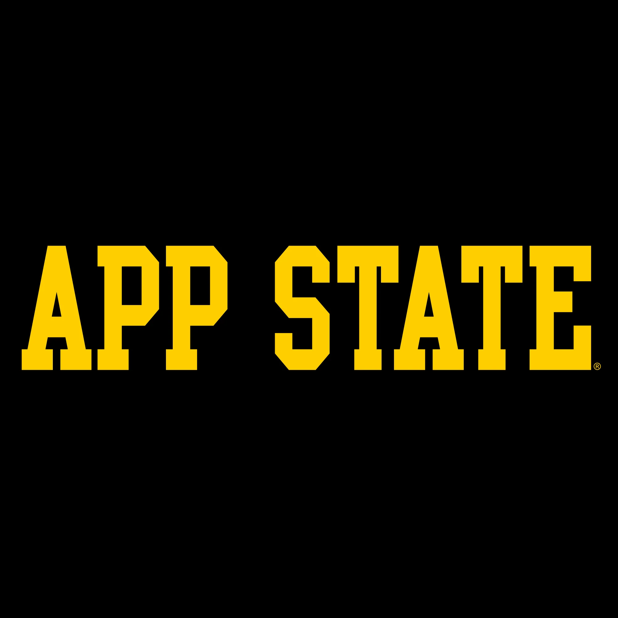 Appalachian State University Mountaineers Basic Block Cotton Hoodie - Black - Image 2