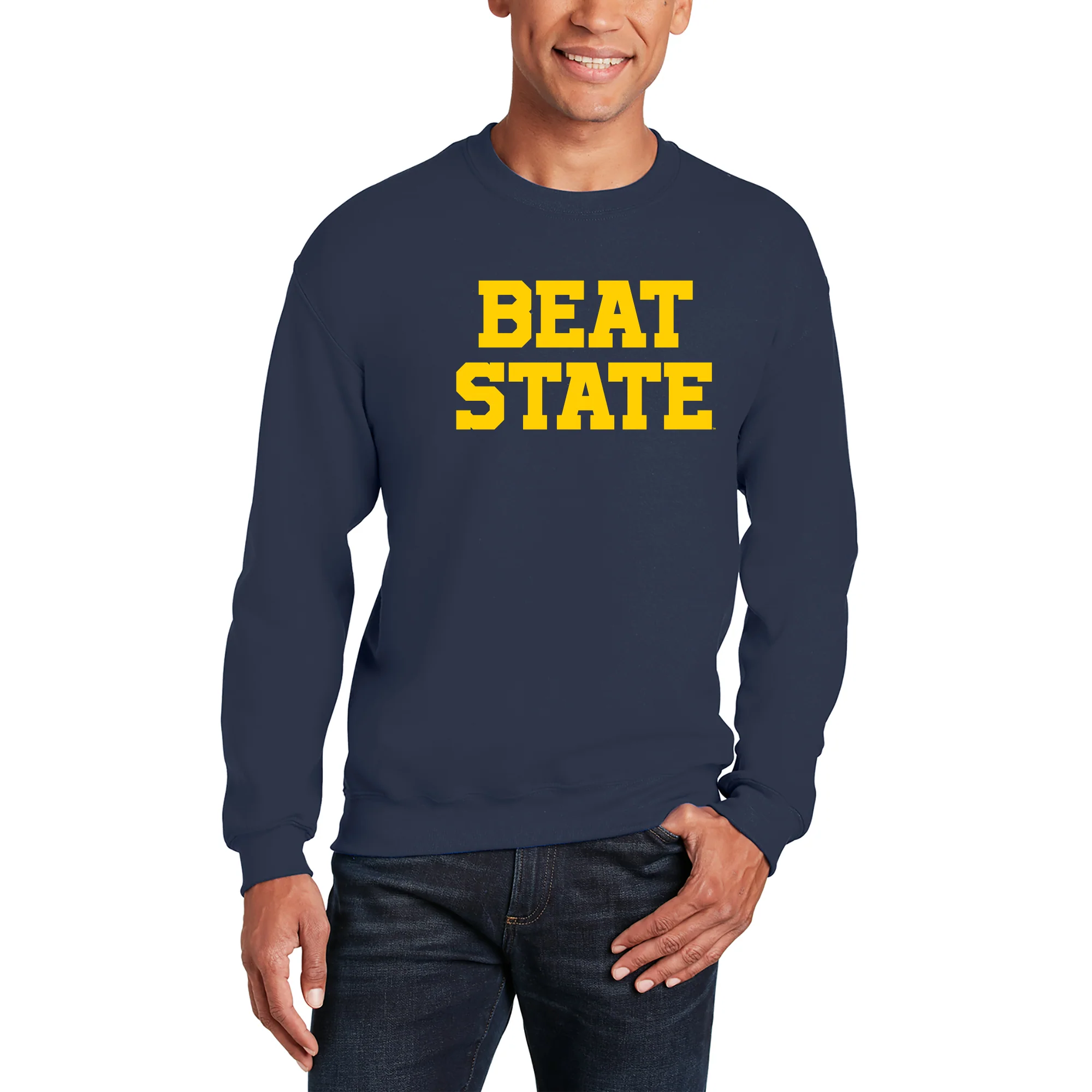 Beat State Crewneck Sweatshirt - Navy - Image 4