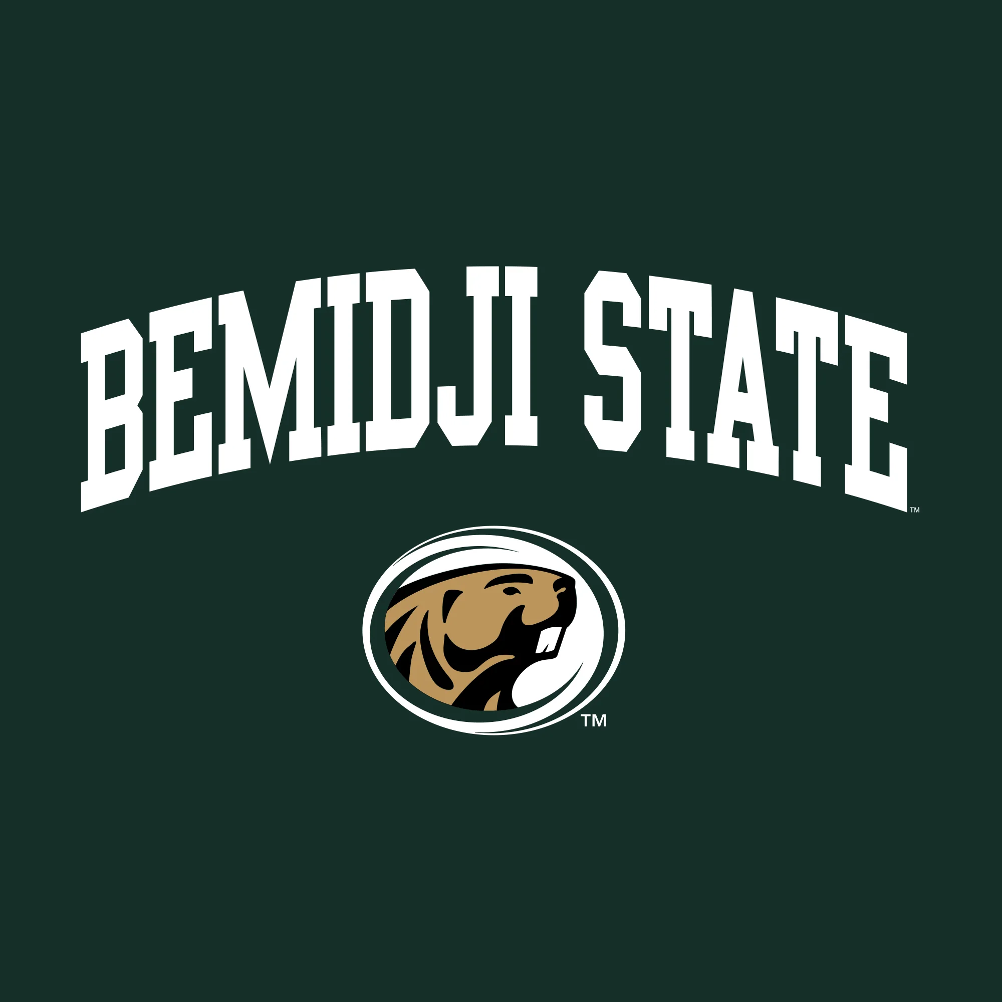 Bemidji State Beavers Arch Logo Crewneck Sweatshirt - Forest - Image 2
