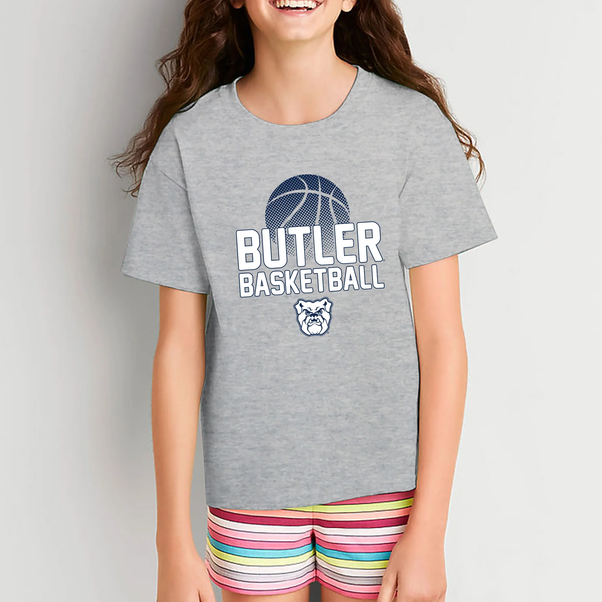 Butler University Bulldogs Basketball Flux Youth T-Shirt - Sport Grey - Image 3
