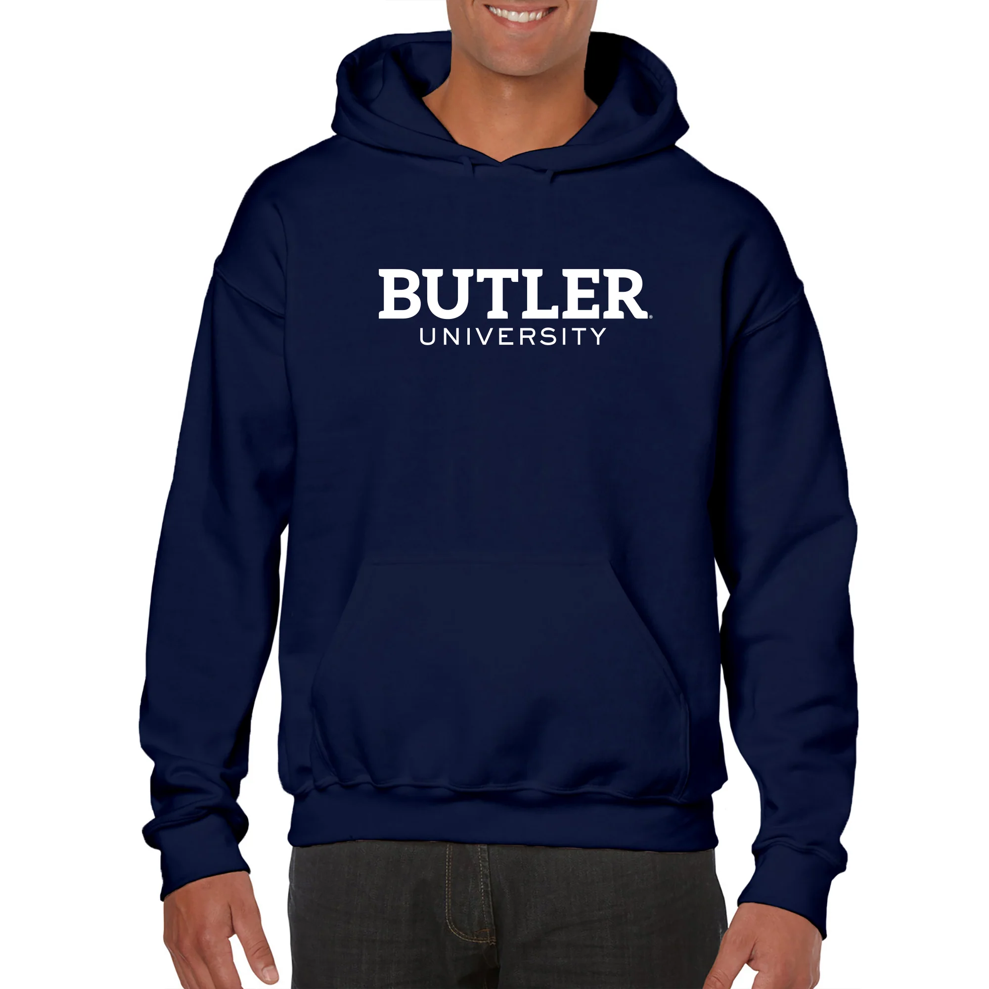 Butler University Bulldogs Institutional Logo Hoodie - Navy - Image 4