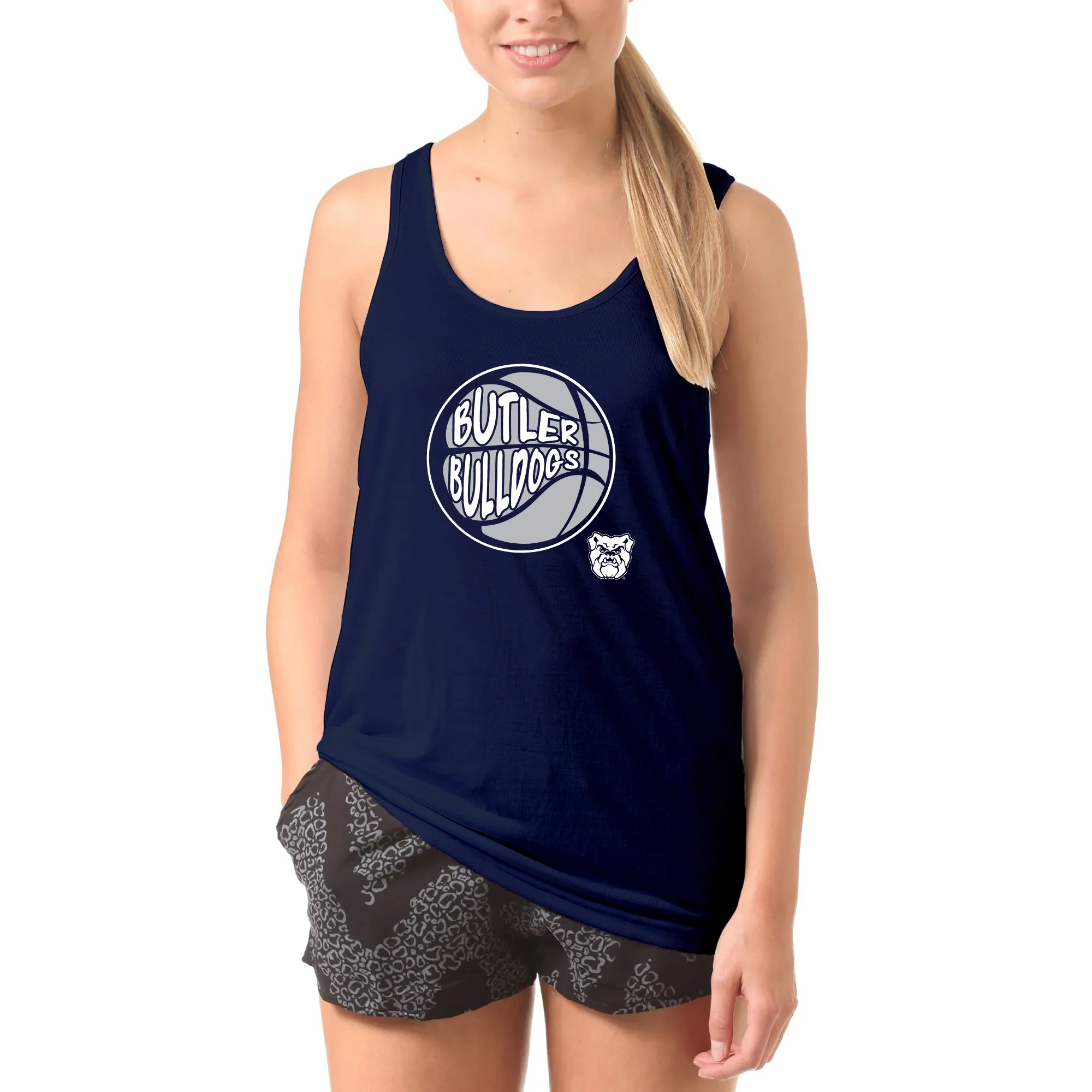 Butler University Bulldogs Street Basketball Tank Top - Navy - Image 3