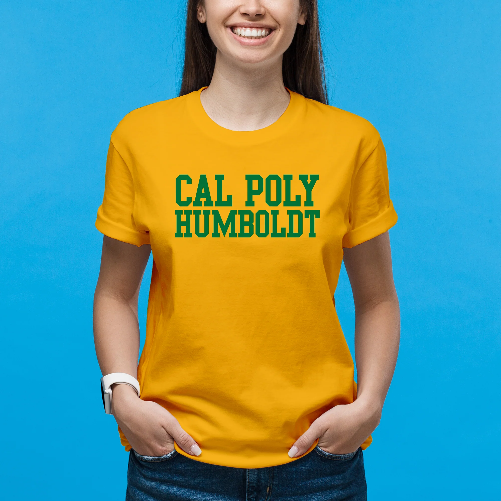 Cal Poly Humboldt Lumberjacks Basic Block T Shirt - Image 8