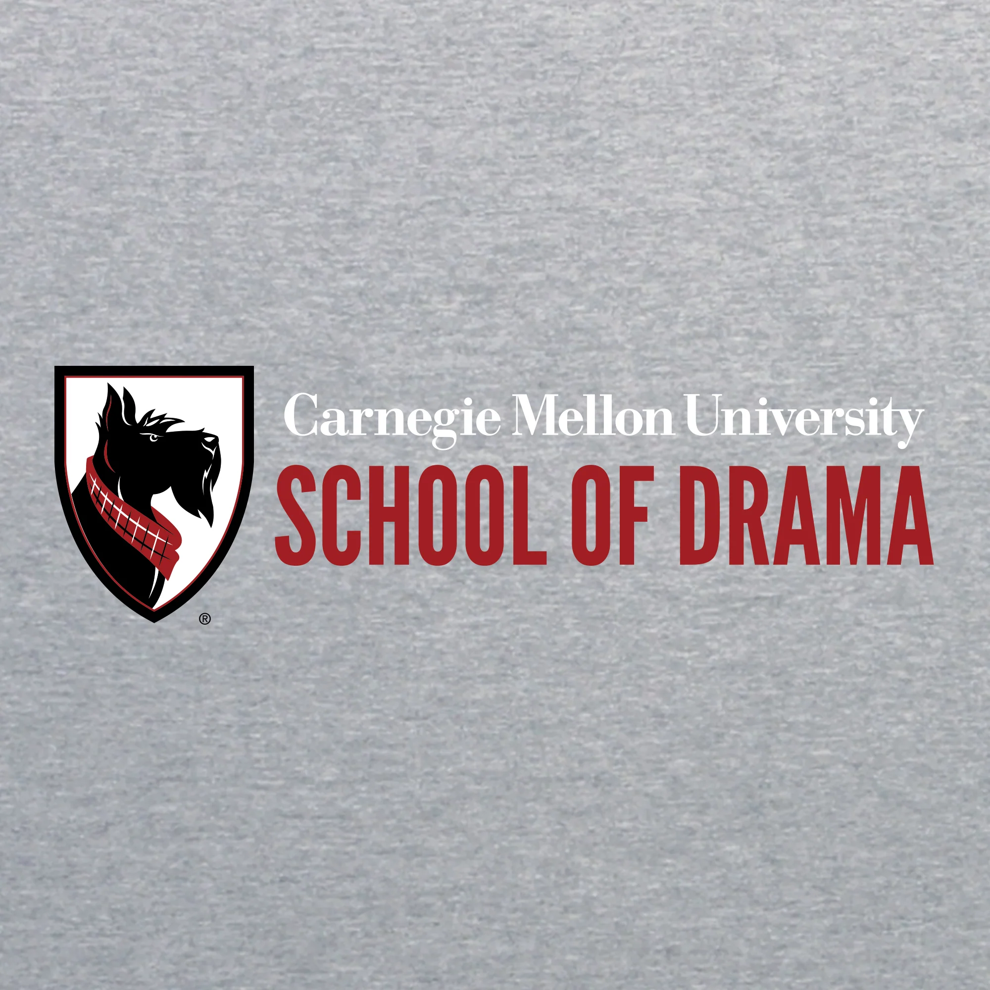 Carnegie Mellon University Tartans School of Drama Canvas Triblend Short Sleeve T Shirt - Athletic Grey - Image 2