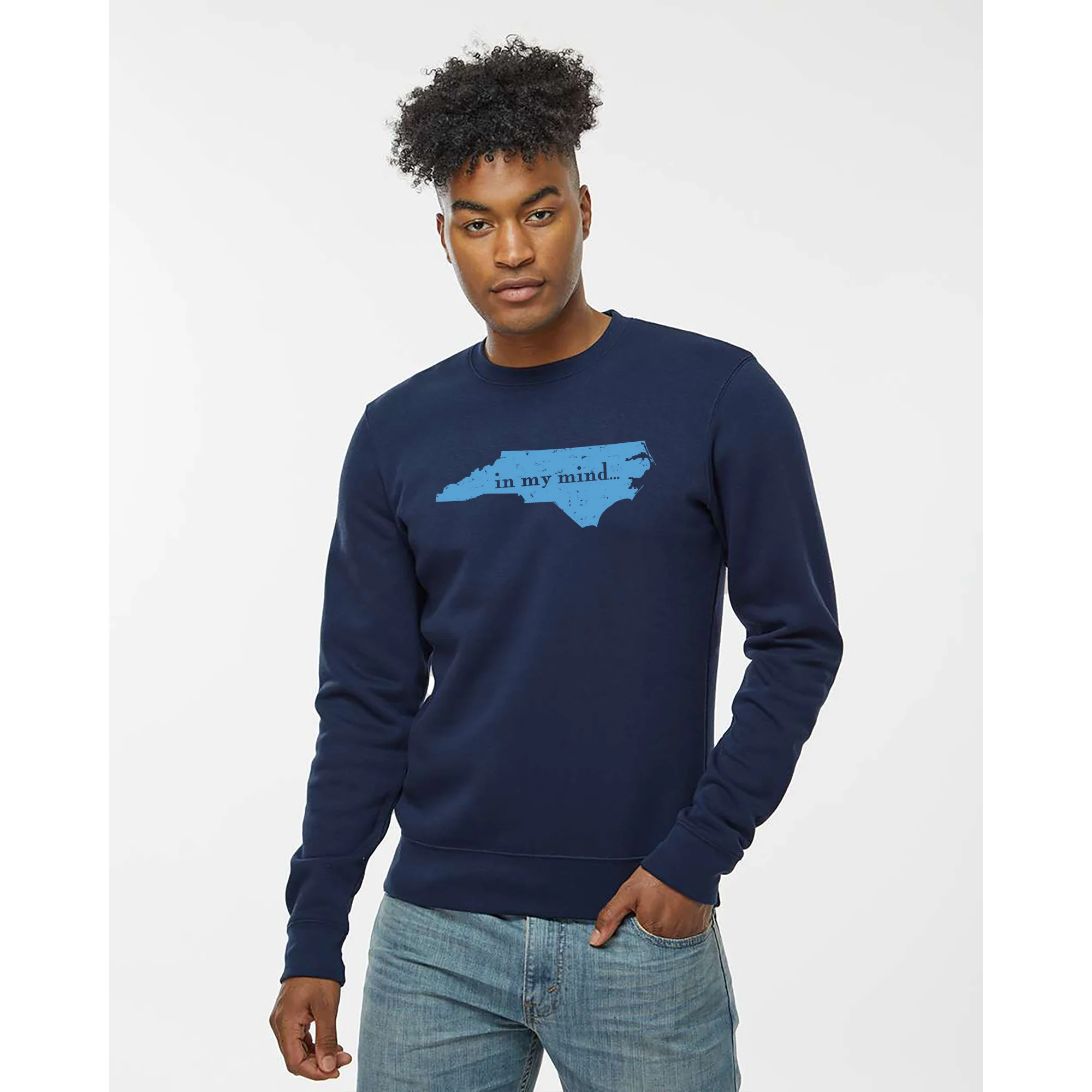 Carolina In My Mind JA BTB Crewneck - Navy - Image 3