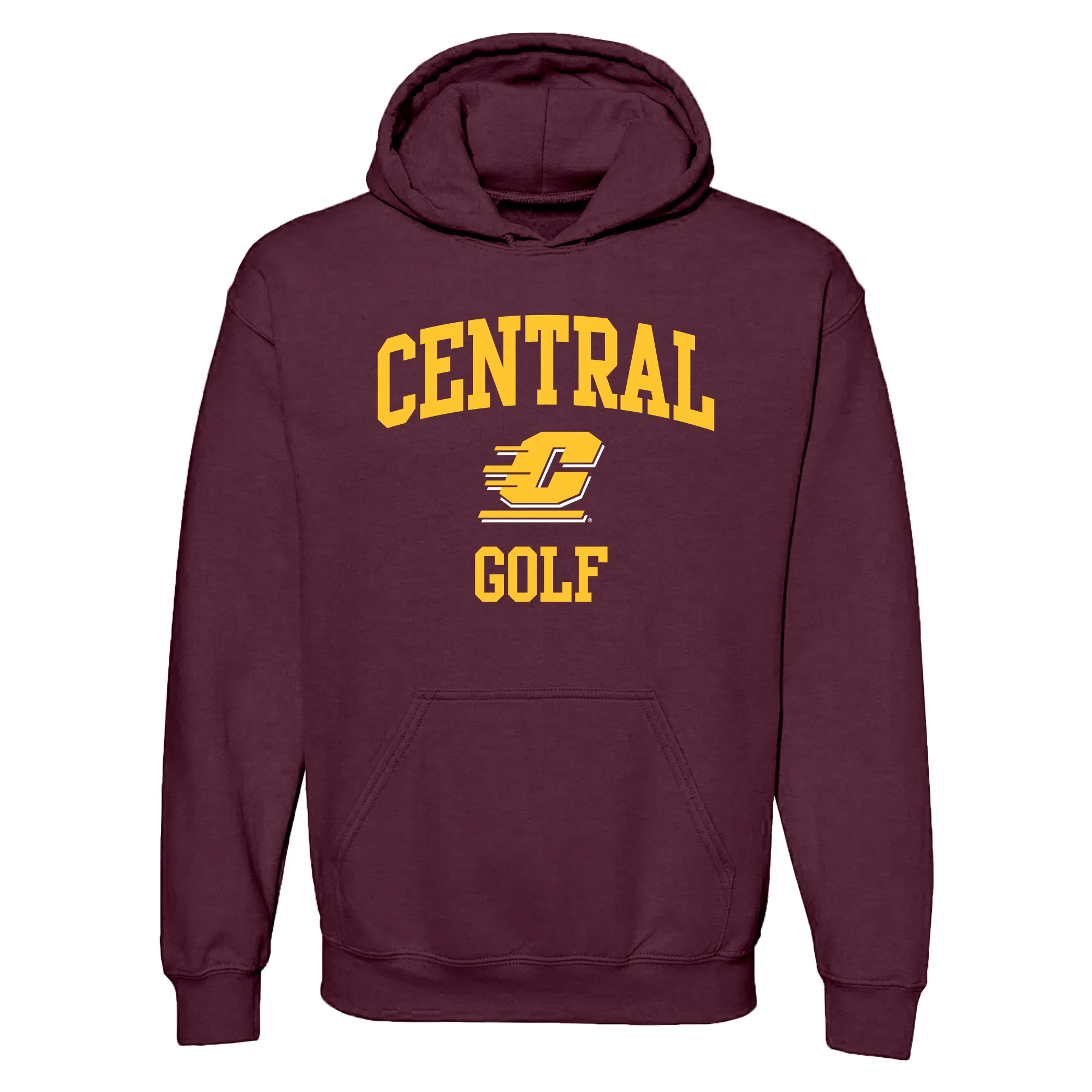 Central Michigan Arch Logo Golf Hoodie - Maroon