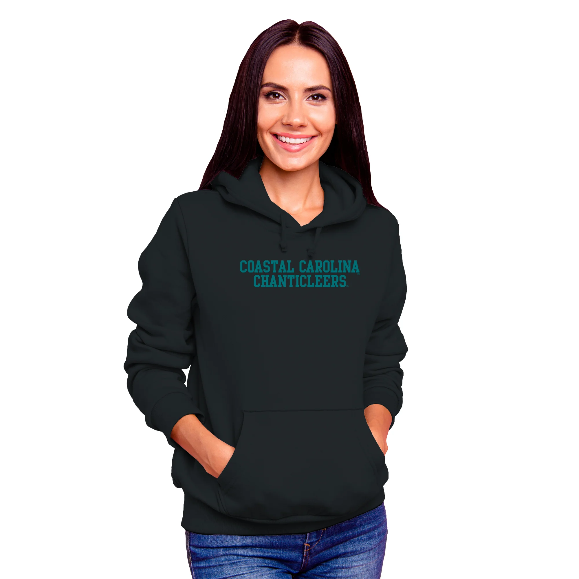 Coastal Carolina Chanticleers Basic Block Hoodie - Black - Image 4