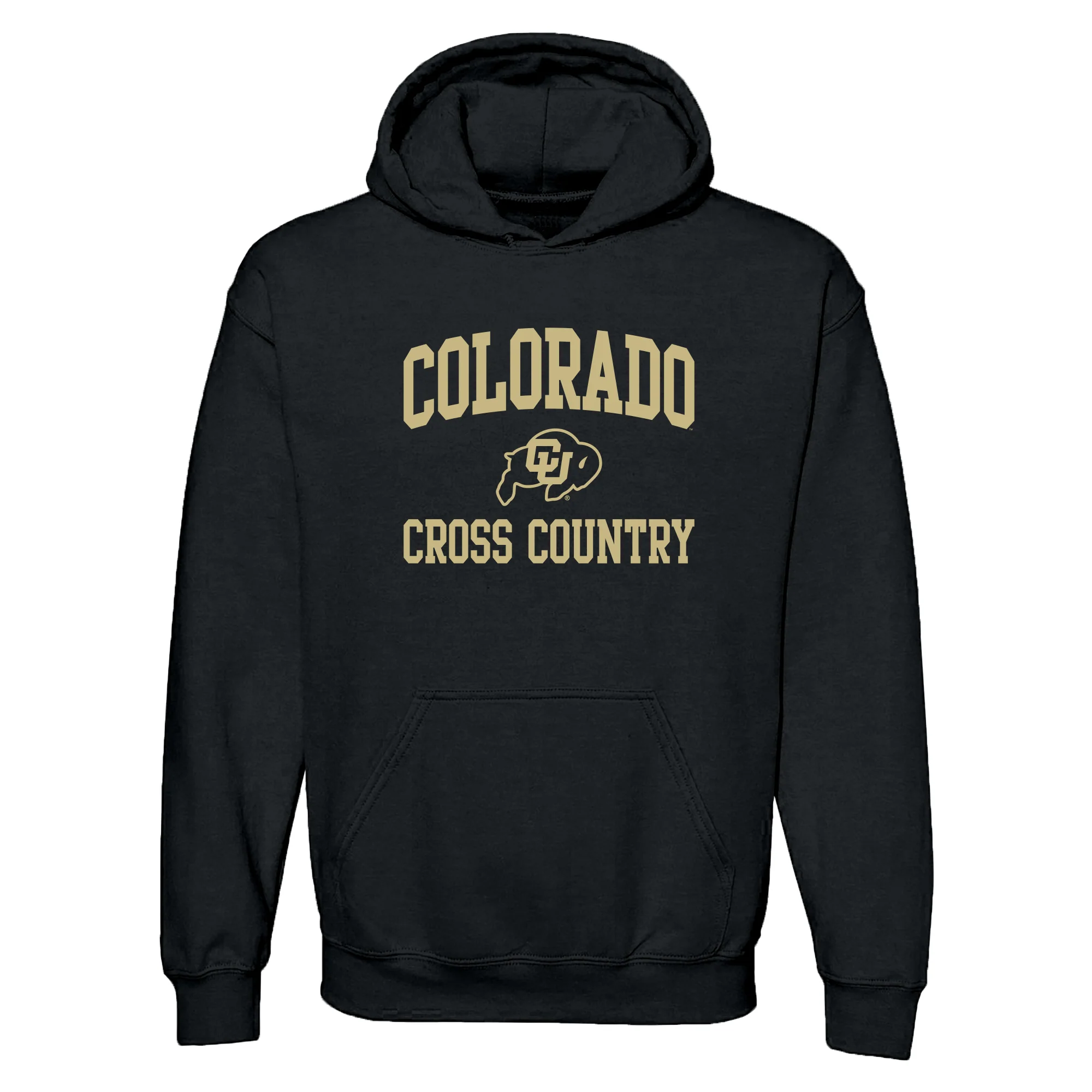 Colorado Arch Logo Cross Country Hoodie - Black