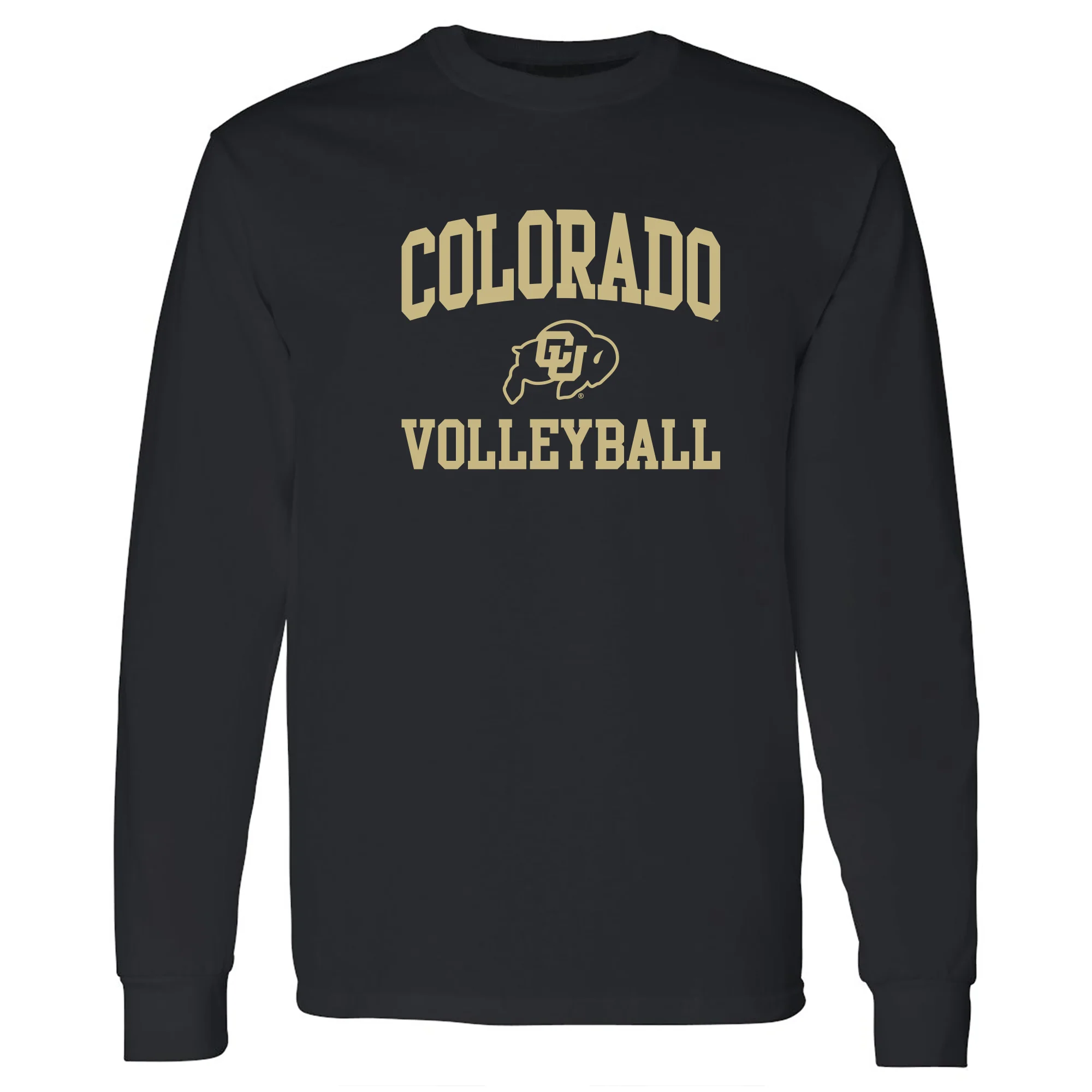 Colorado Arch Logo Volleyball Long Sleeve - Black