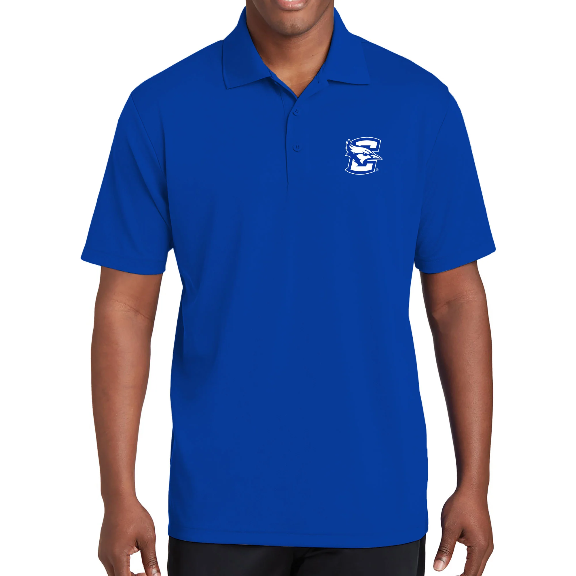 Creighton University Bluejays Primary Logo Polo - Royal - Image 3