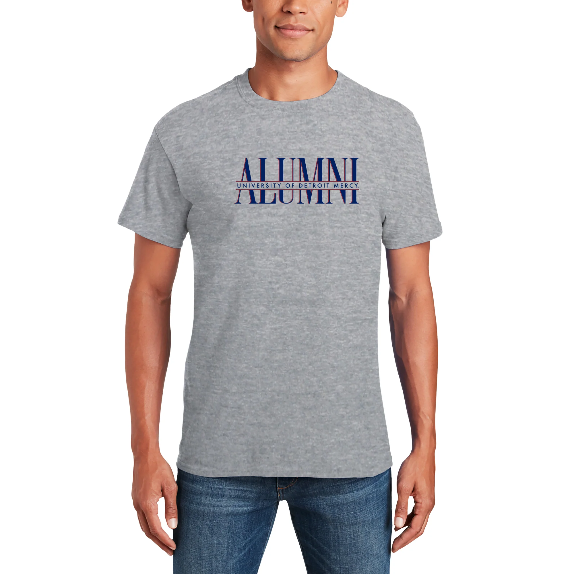 Detroit Mercy Classic Alumni T-Shirt - Sport Grey - Image 3