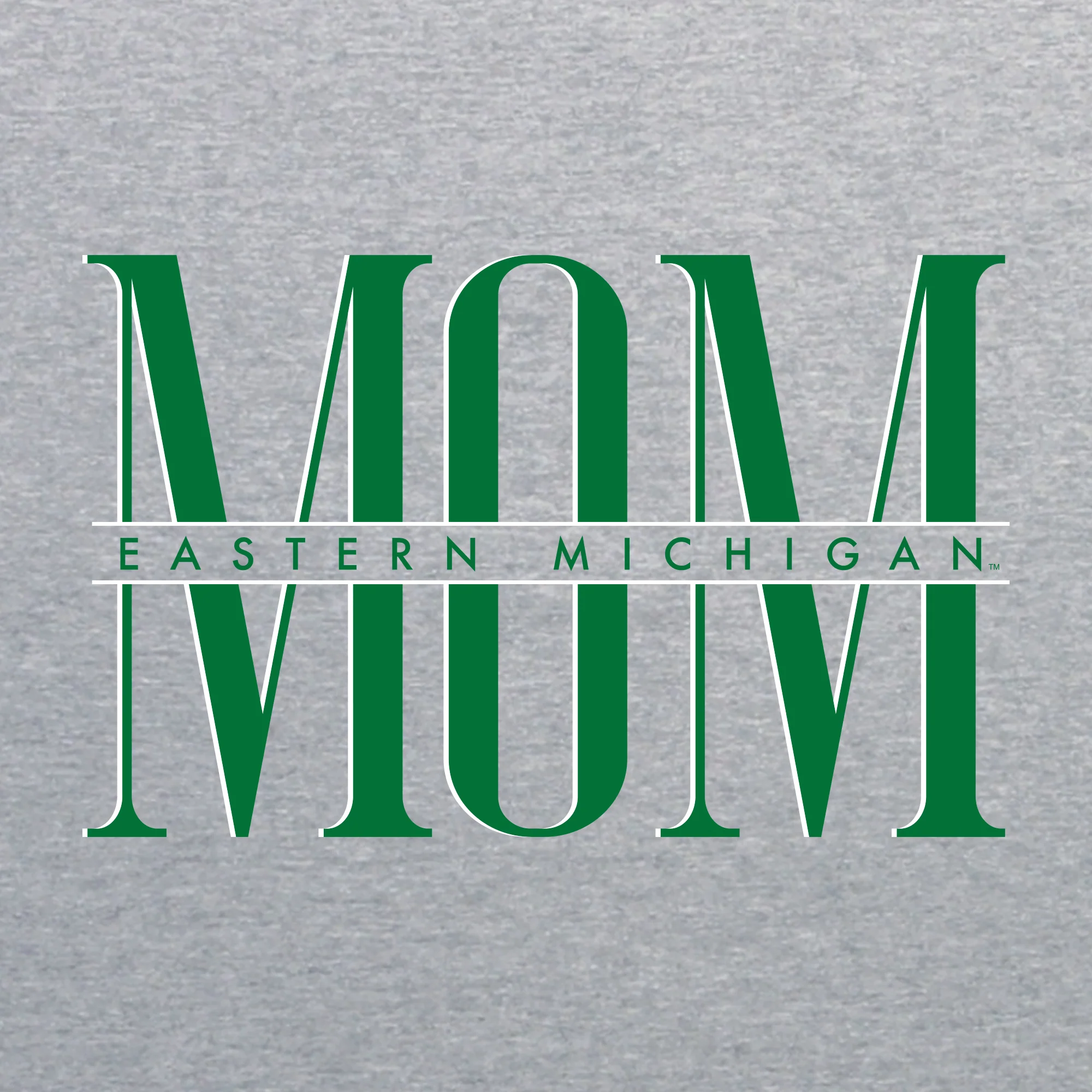 Eastern Michigan Classic Mom T-Shirt - Sport Grey - Image 2