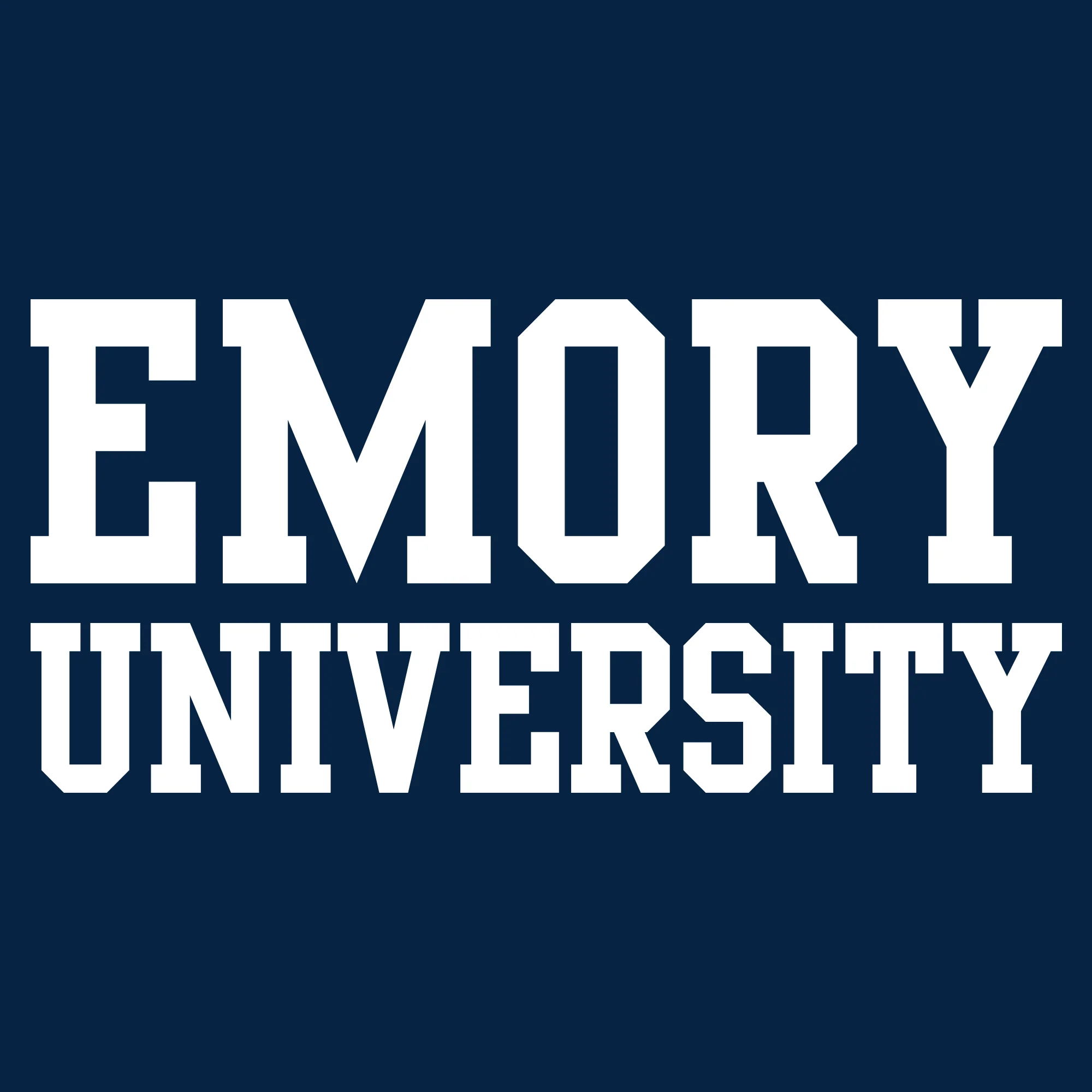 Emory University Eagles Basic Block Crewneck - Navy - Image 2