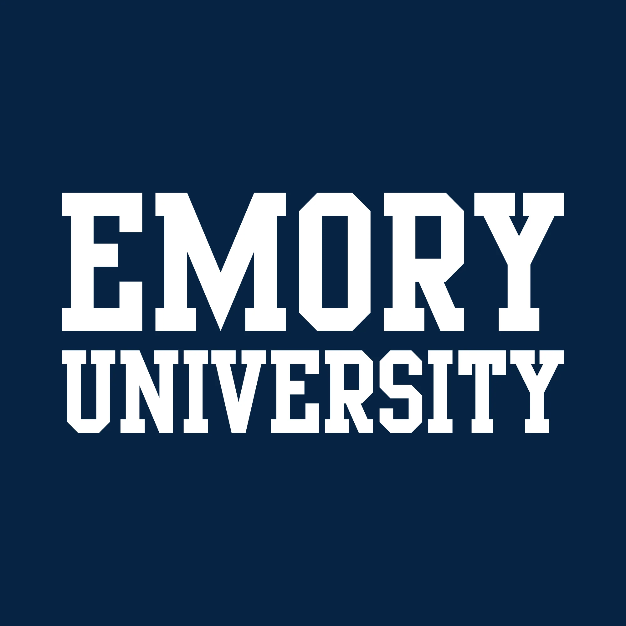 Emory University Eagles Basic Block Heavy Blend Hoodie - Navy - Image 2