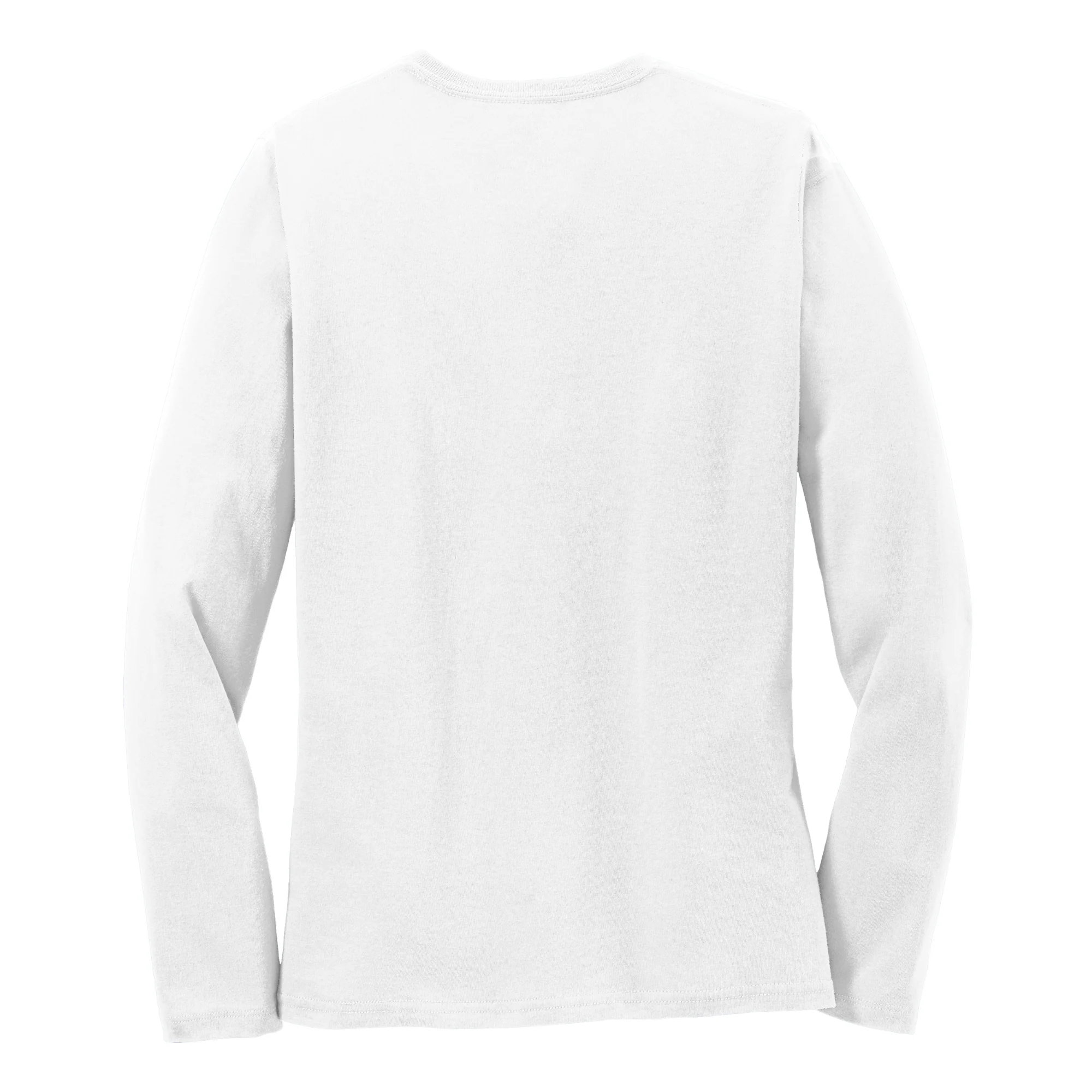 Ferris State Bulldogs Distressed Circle Logo Women's Long Sleeve T Shirt - White - Image 3