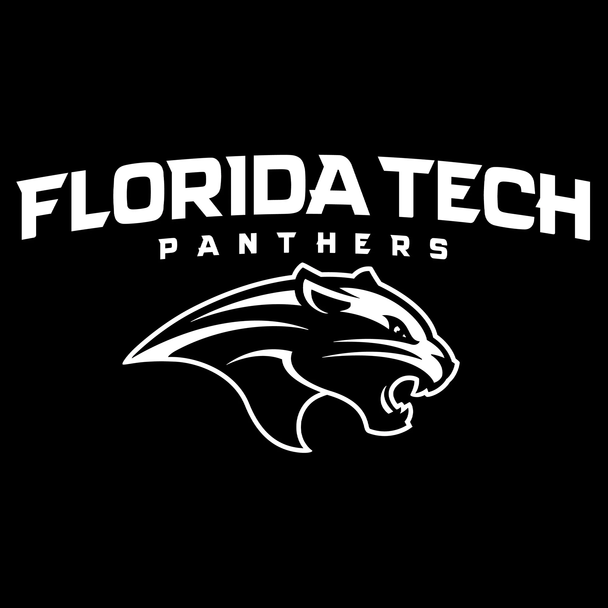 Florida Institute of Technology Panthers Arch Logo Short Sleeve T Shirt - Black - Image 2