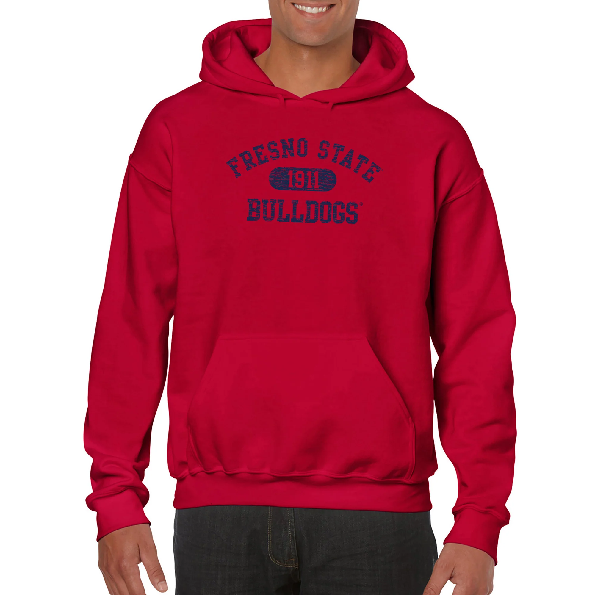 Fresno State Bulldogs Athletic Arch Hoodie - Red - Image 3