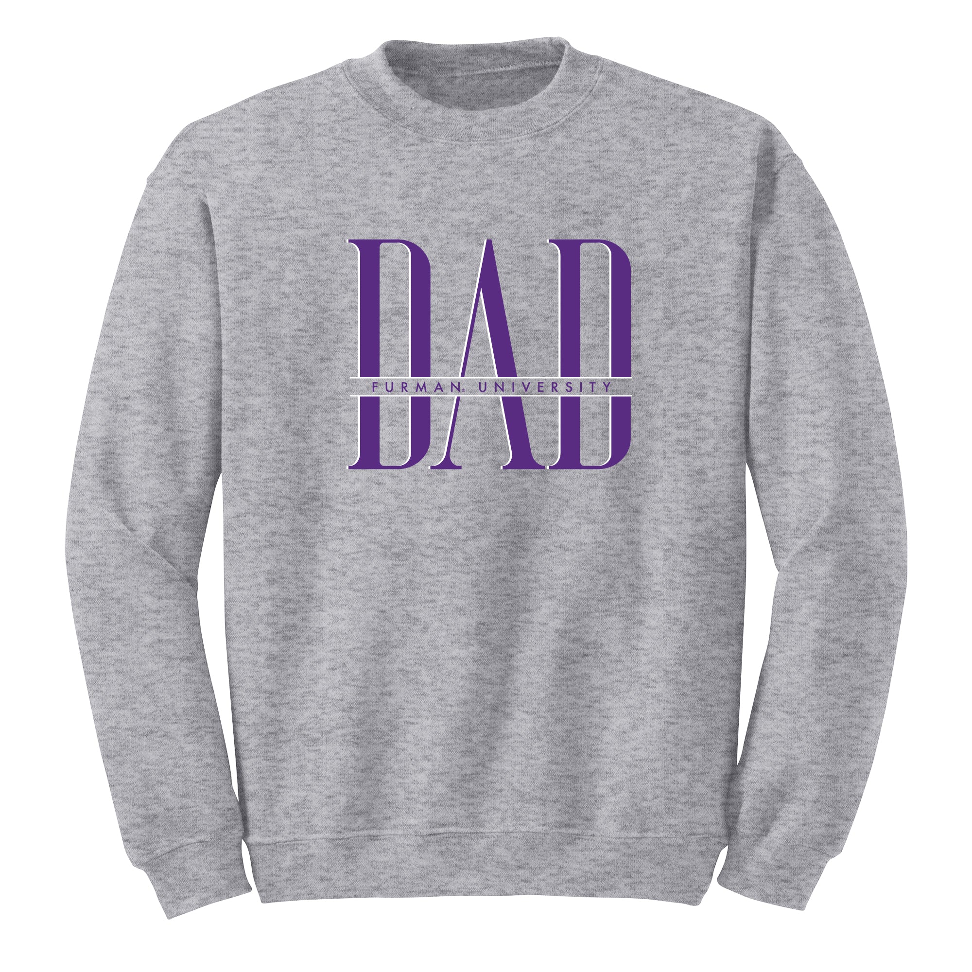 Furman Classic Dad Crewneck - Sport Grey