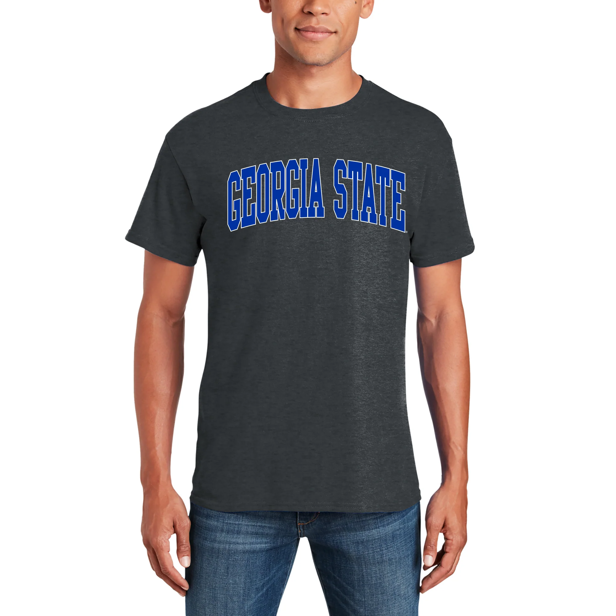Georgia State Panthers Mega Arch T-Shirt - Dark Heather - Image 3