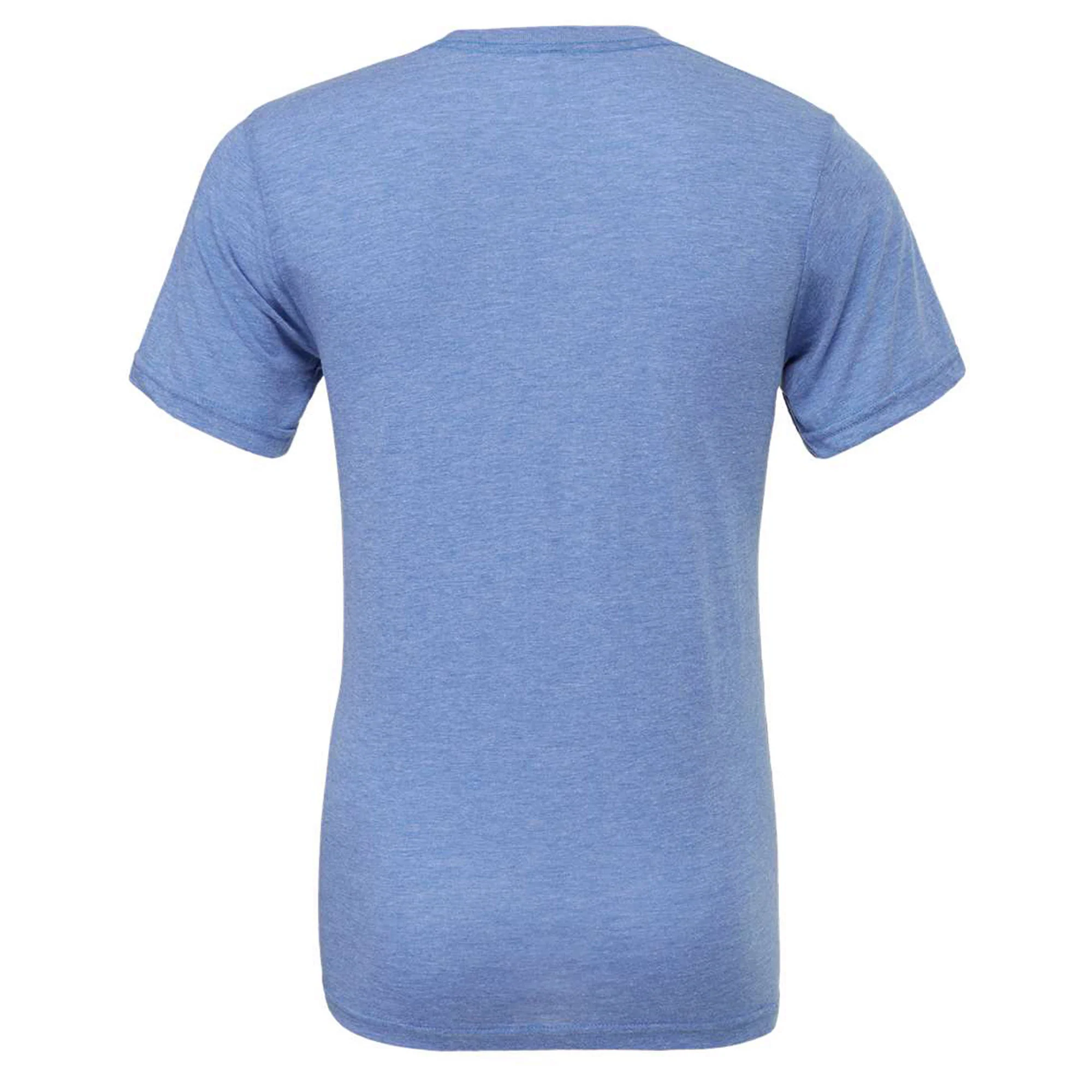 Georgia State Panthers Oblique Basketball Hoop Canvas Triblend T-Shirt - Blue Triblend - Image 3