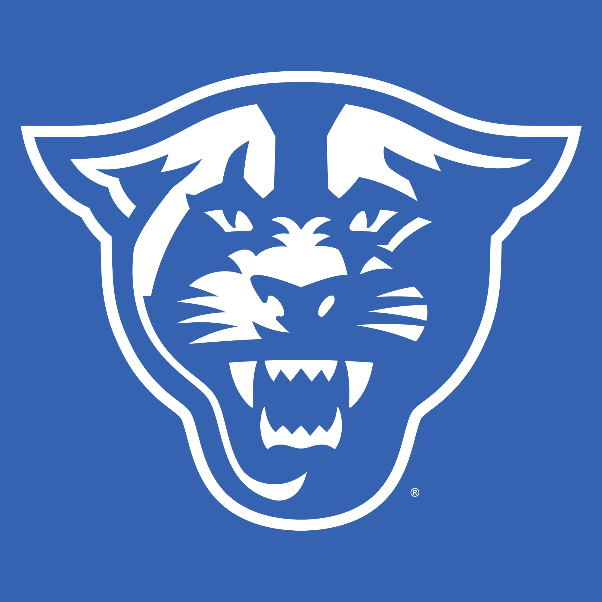 Georgia State University Panthers Primary Logo Short Sleeve T Shirt - Royal - Image 2
