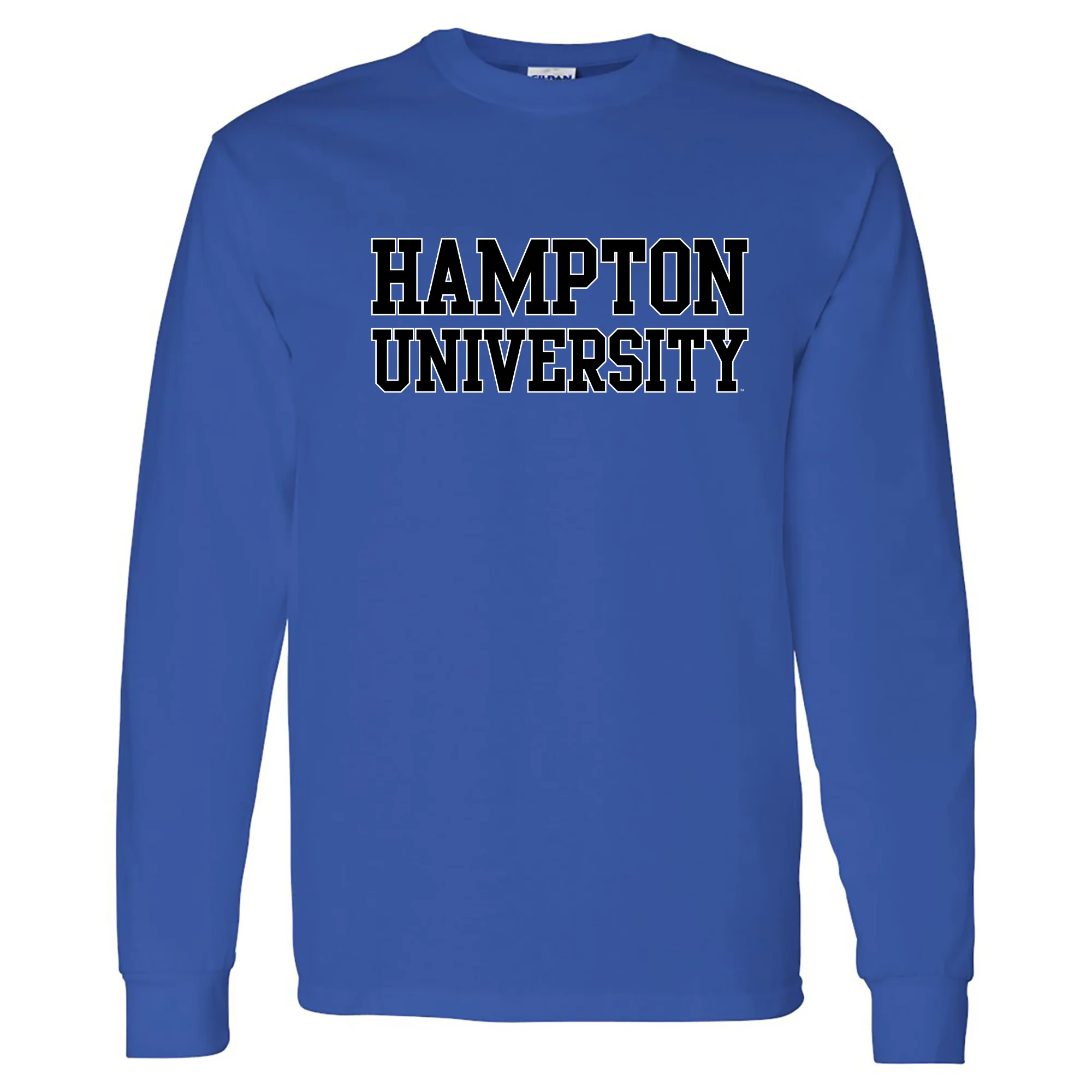 Hampton University Pirates Basic Block Long Sleeve T-Shirt - Royal