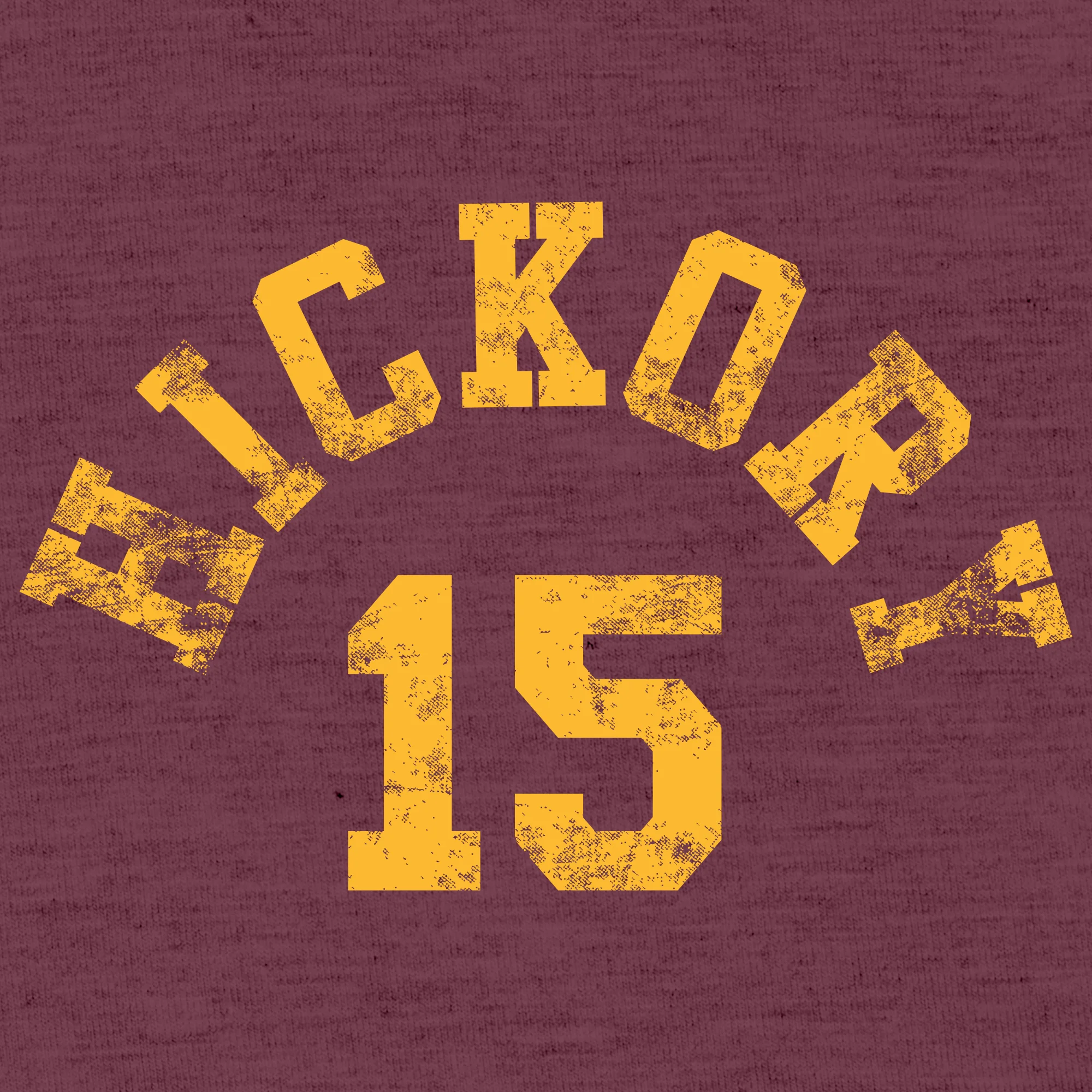 Hickory 15 Canvas Tee - Maroon Triblend - Image 2