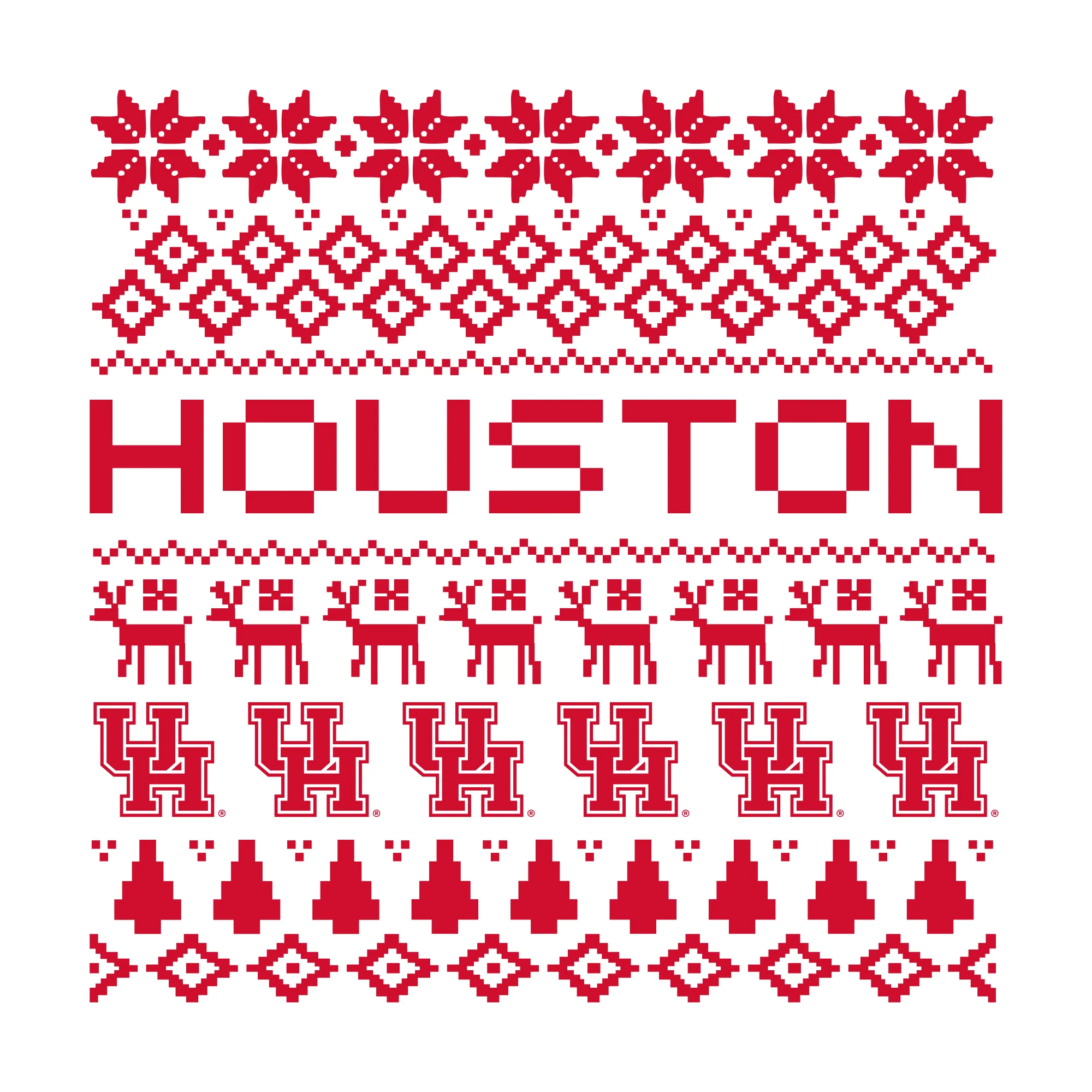 Houston Holiday Sweater Crewneck - White - Image 2
