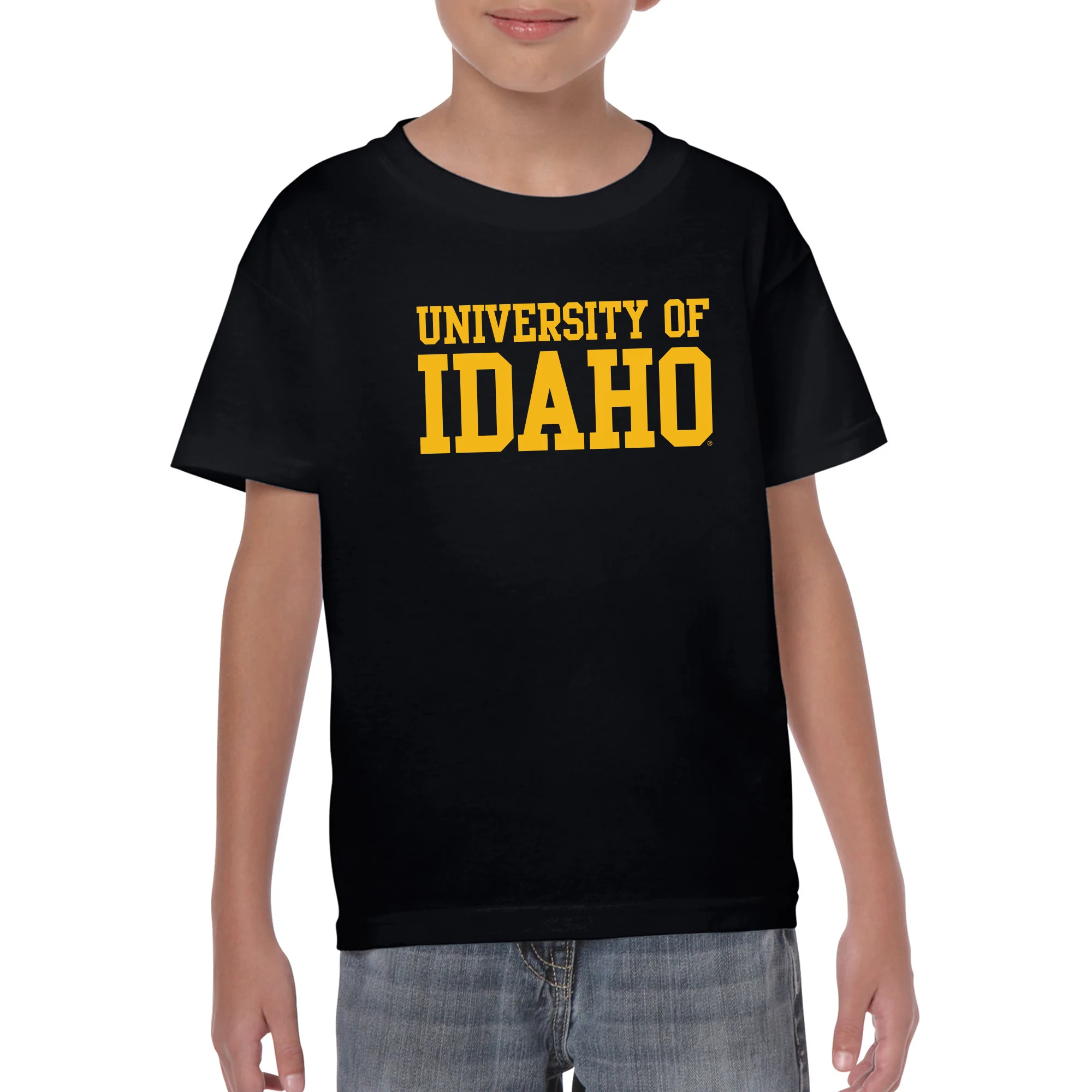 Idaho Vandals Basic Block Youth T Shirt - Black - Image 3