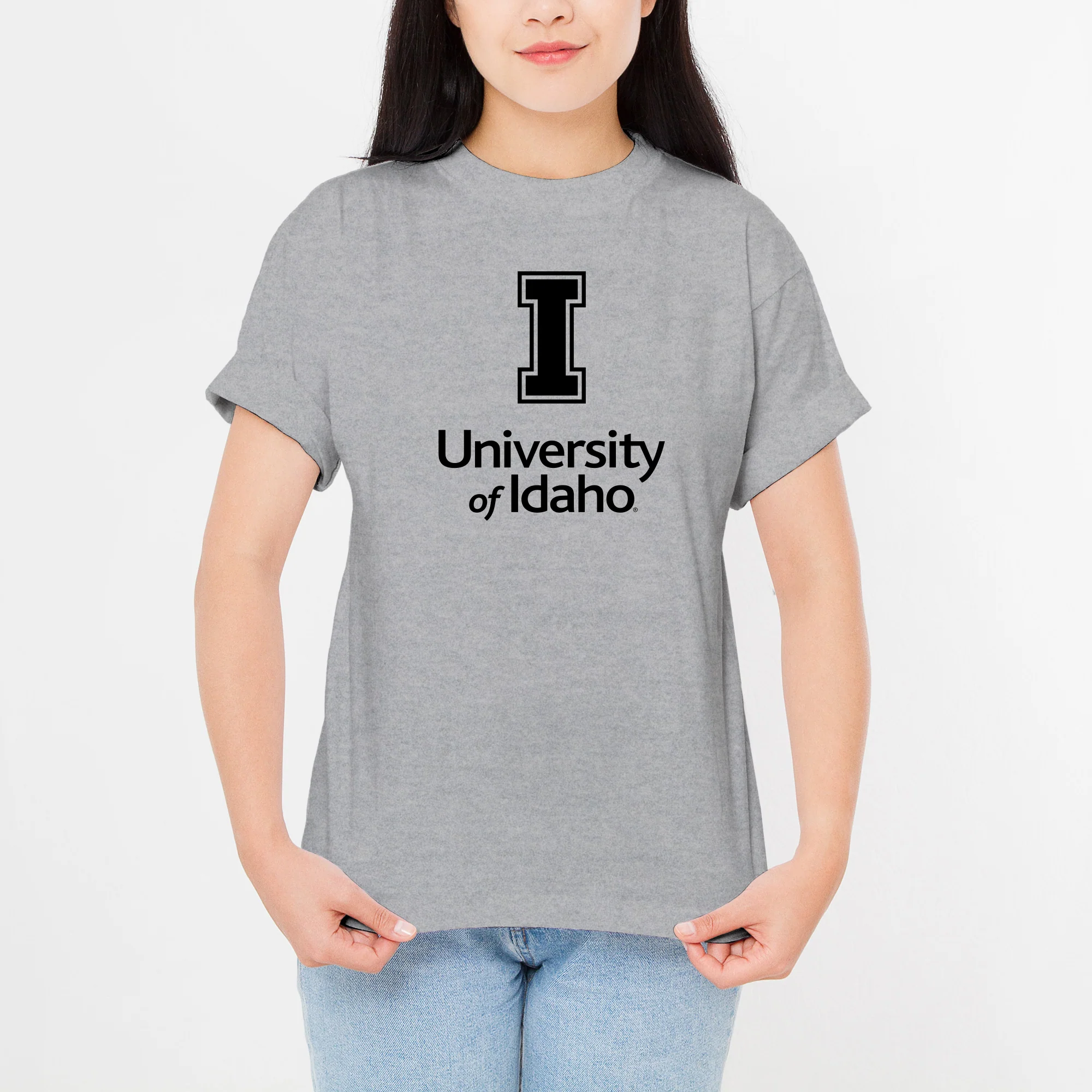 Idaho Vandals Institutional Logo T Shirt - Sport Grey - Image 4