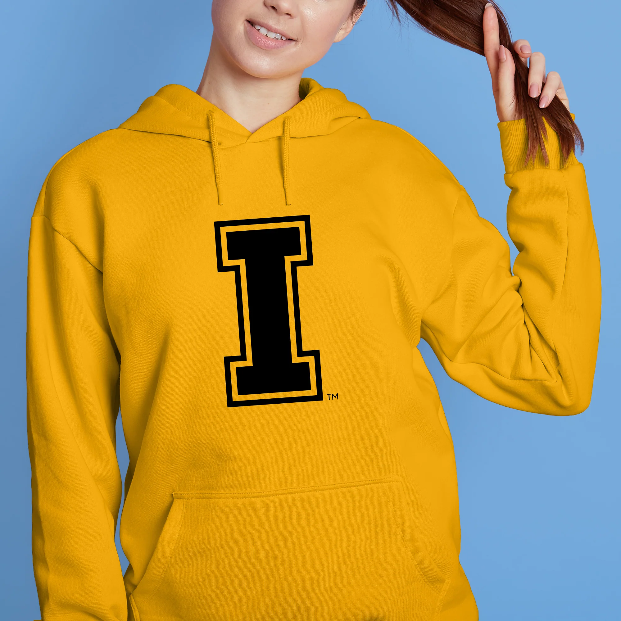 Idaho Vandals Primary Logo Hoodie - Gold - Image 4
