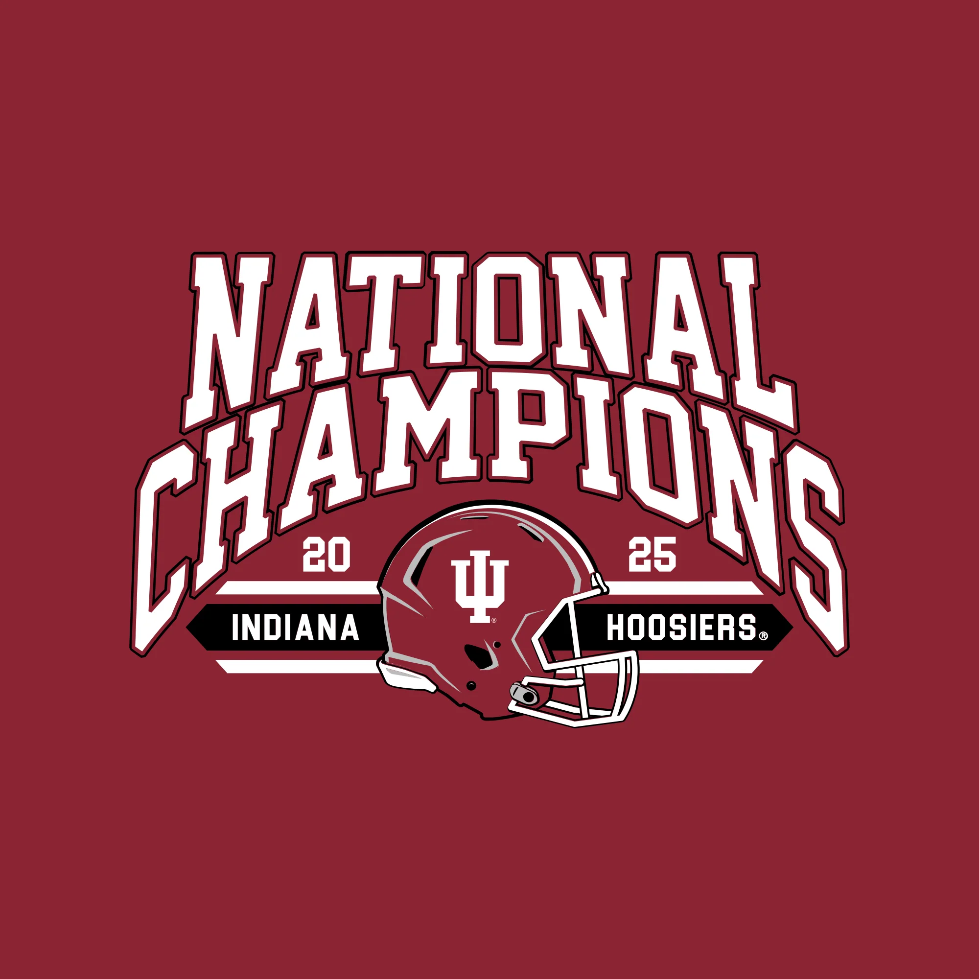 Indiana 2025 Football Champions Glorious Hoodie - Cardinal - Image 2