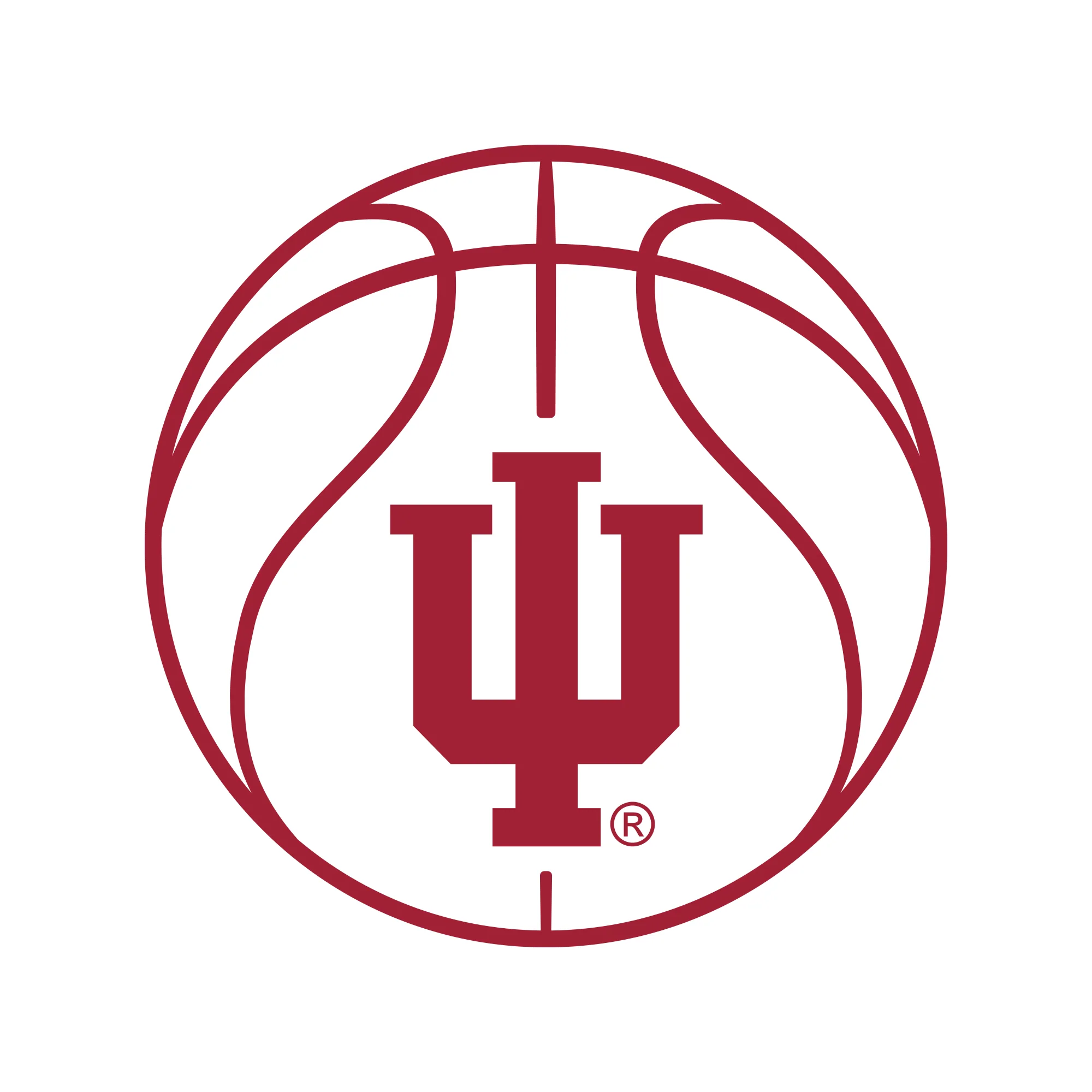 Indiana Basketball Outline LC EMB Polo - White - Image 2
