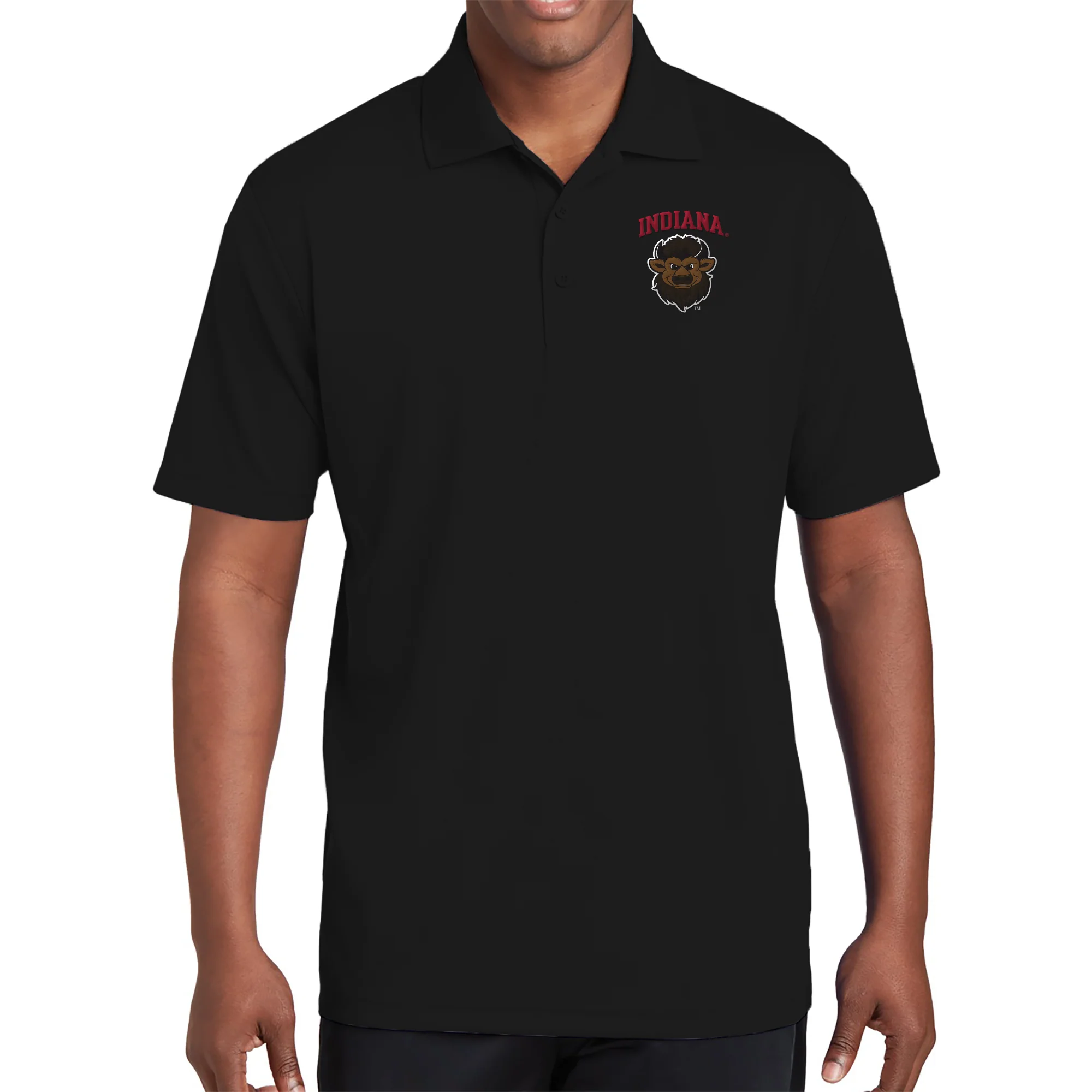 Indiana Bison Head LC EMB Polo - Image 4