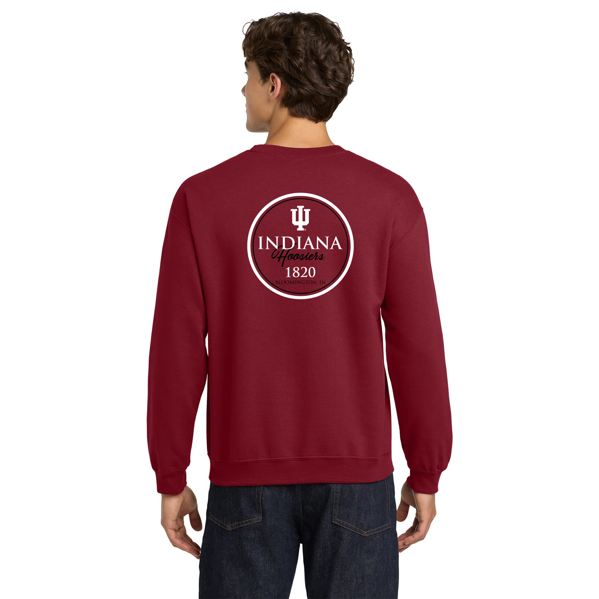 Indiana Classic Circle Bison Crewneck - Cardinal - Image 5