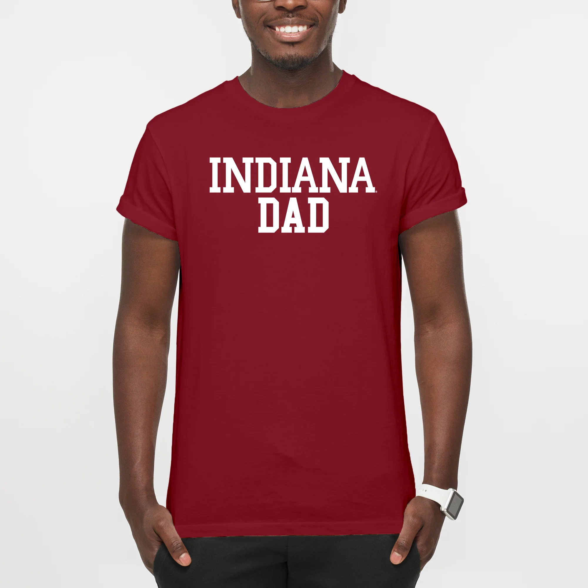 Indiana University Hoosiers Basic Block Dad - Cardinal - Image 3
