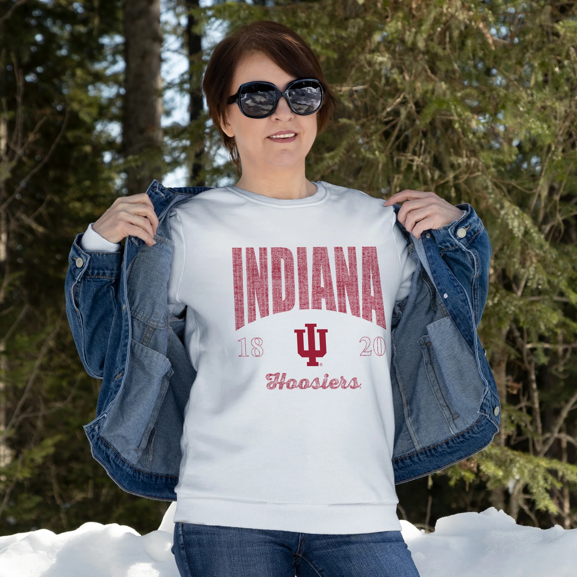 Indiana Giving Noise JA BTB Fleece Crewneck - White - Image 4