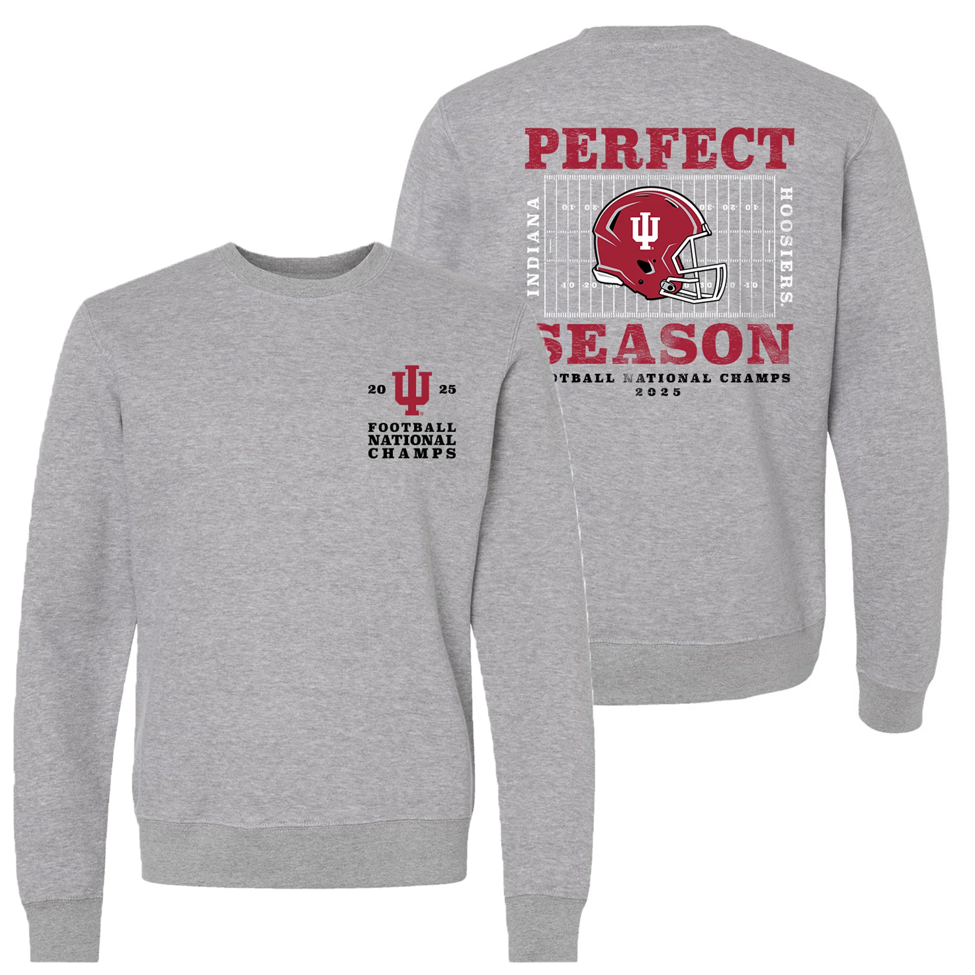 Indiana Perfect Season National Champions 2025 JA BTB Crewneck - Oxford