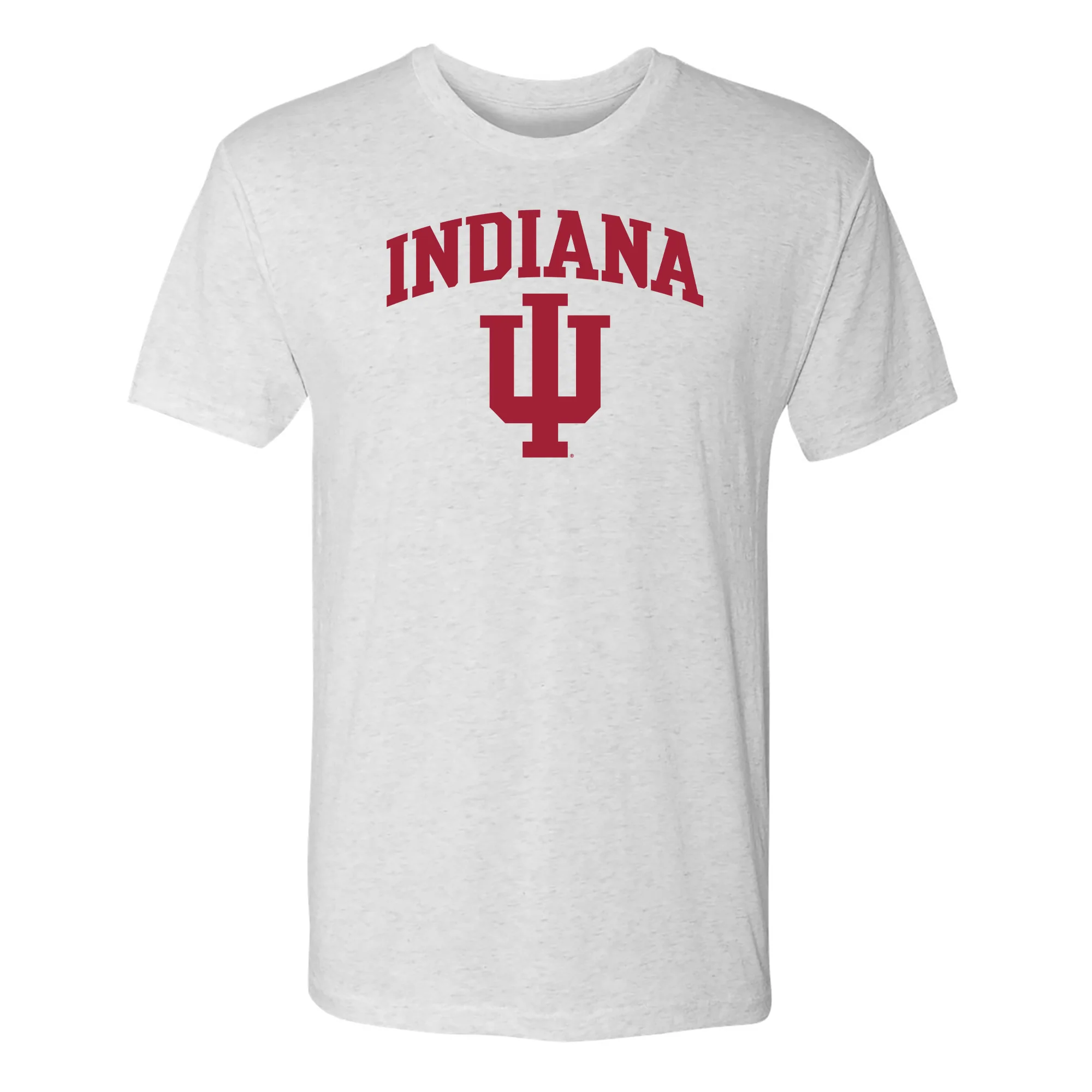Indiana University Hoosiers Arch Logo Triblend Short Sleeve T-Shirt - Heather White