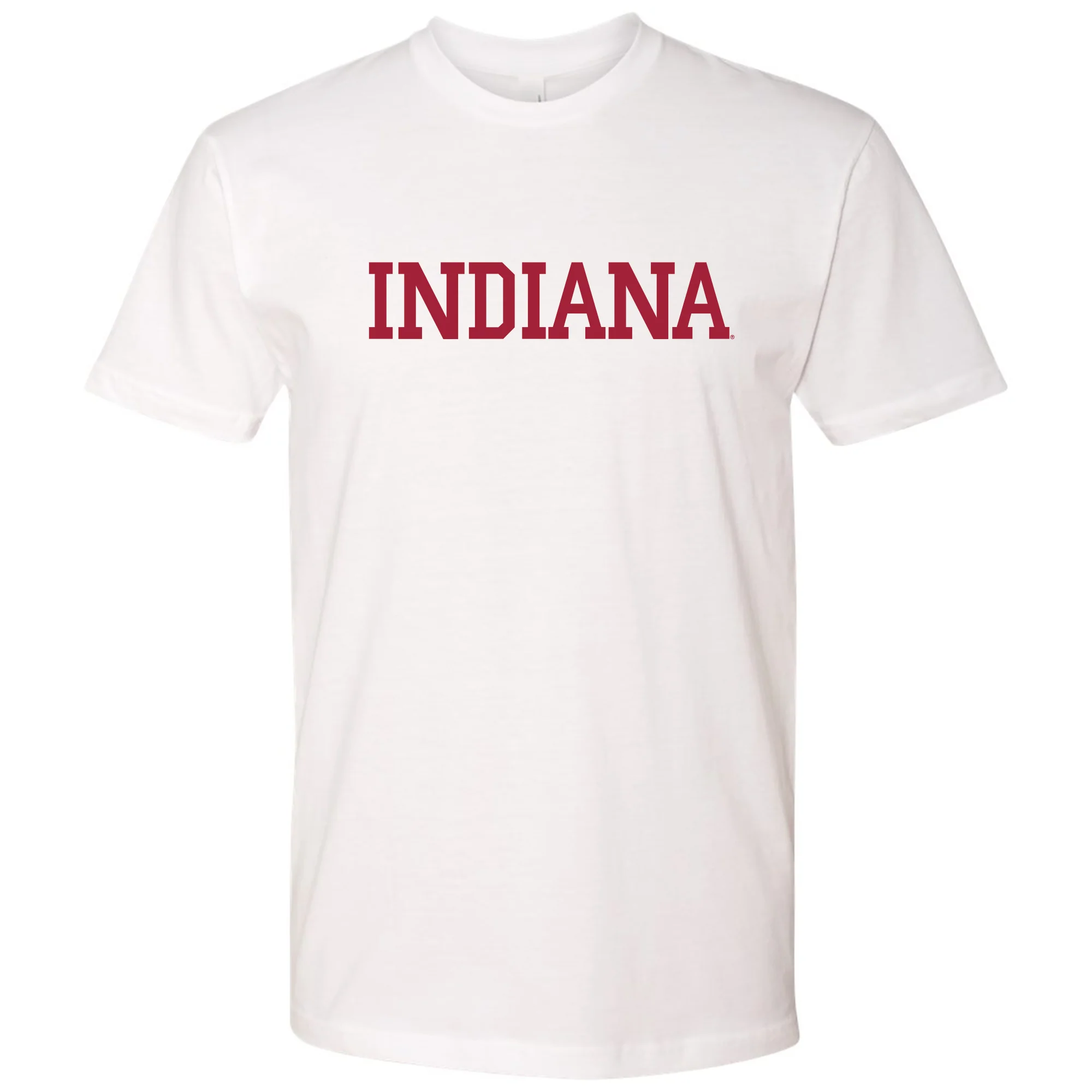 Indiana University Hoosiers Basic Block Short Sleeve T-Shirt - White